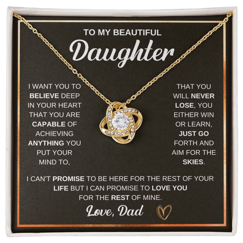 To My Beautiful Daughter, You Either Win Or Learn, Just Go Forth And Aim For The Skies