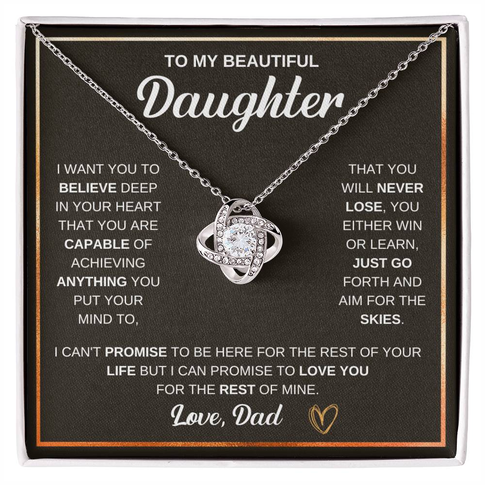 To My Beautiful Daughter, You Either Win Or Learn, Just Go Forth And Aim For The Skies