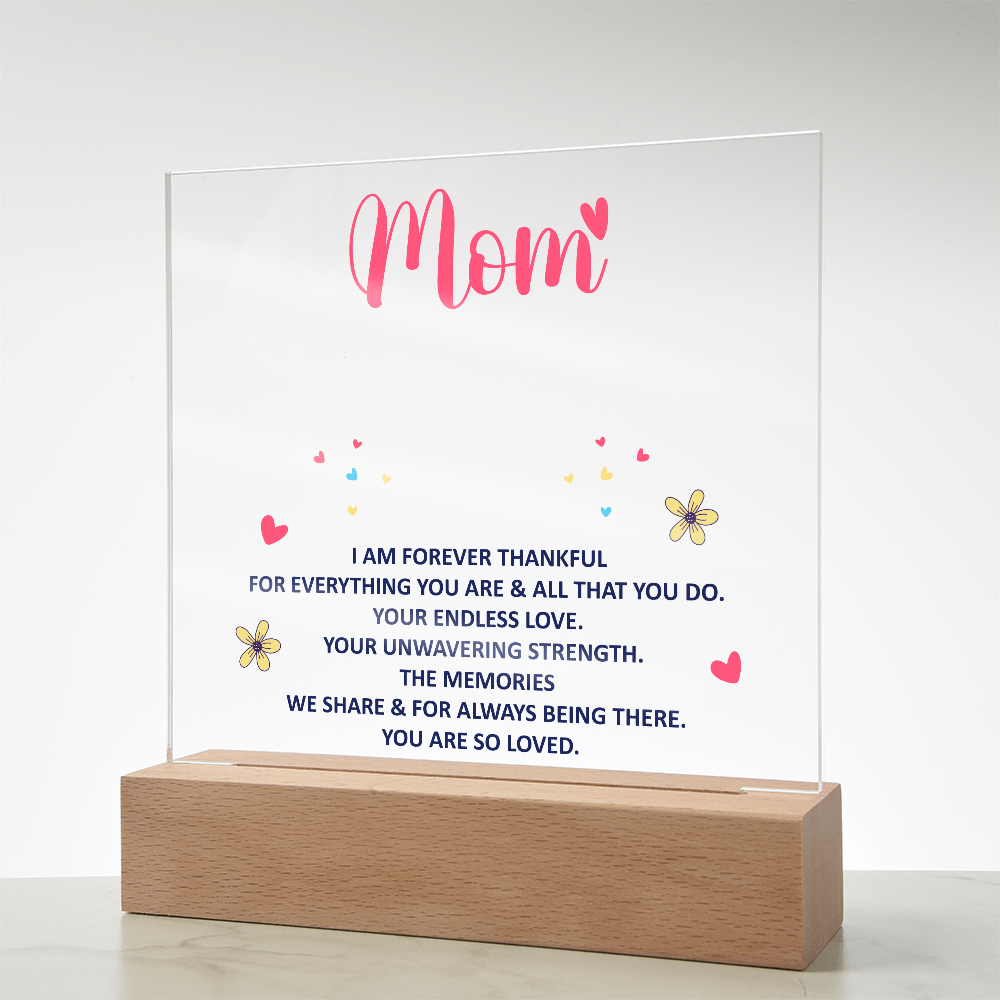 Keepsake Acrylic Bundle - mom - I am forever thankful