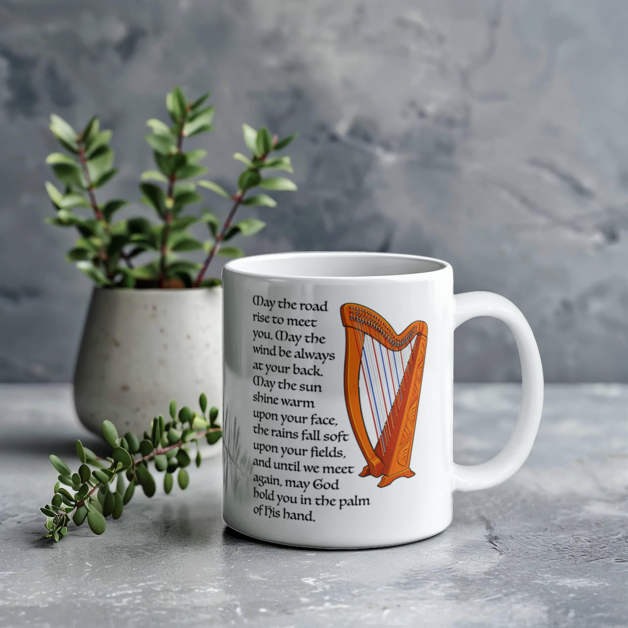 "May the road rise up to meet you. . . " - Mug (left)