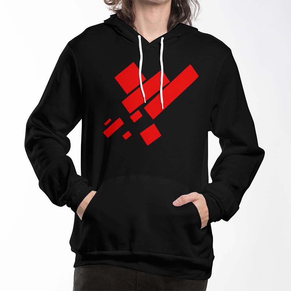 Suprematist Painting: Eight Red Rectangles (1915) on a hoodie