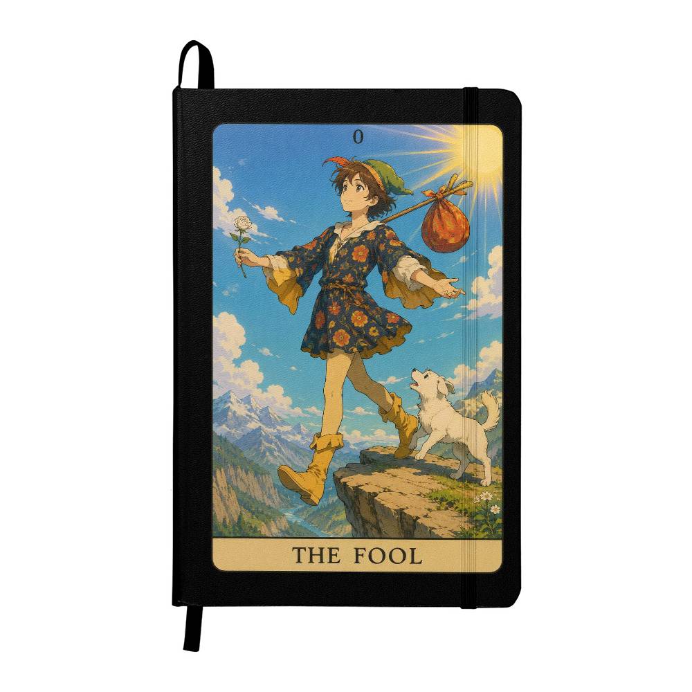 The Fool Tarot Journal – Hardcover Lined Notebook for New Beginnings, Creativity & Daily Reflection