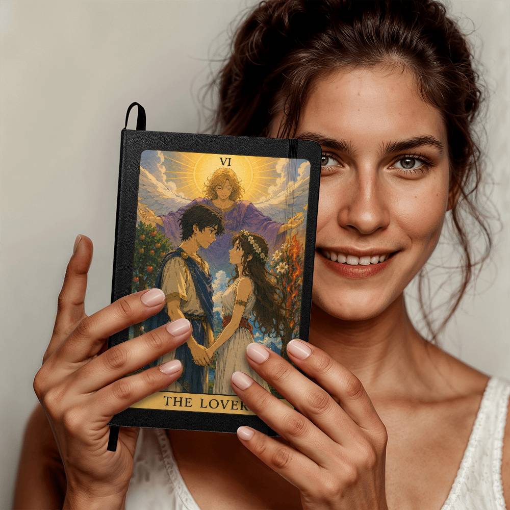 The Lovers Tarot Journal – Hardcover Lined Notebook for Love, Reflection & Soulful Connection