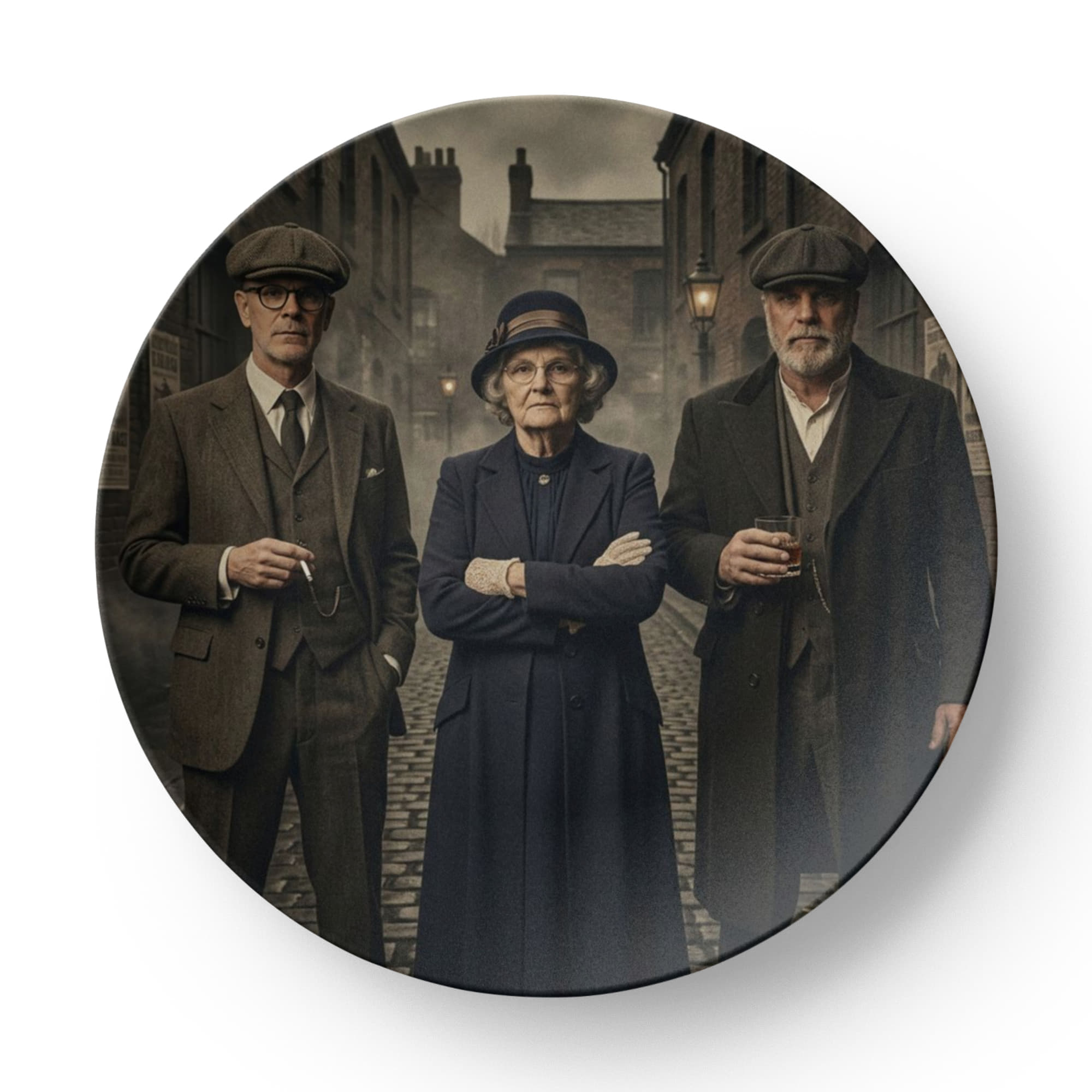 The Family Syndicate Plate™ – Custom Vintage Gangster Portrait (10”)