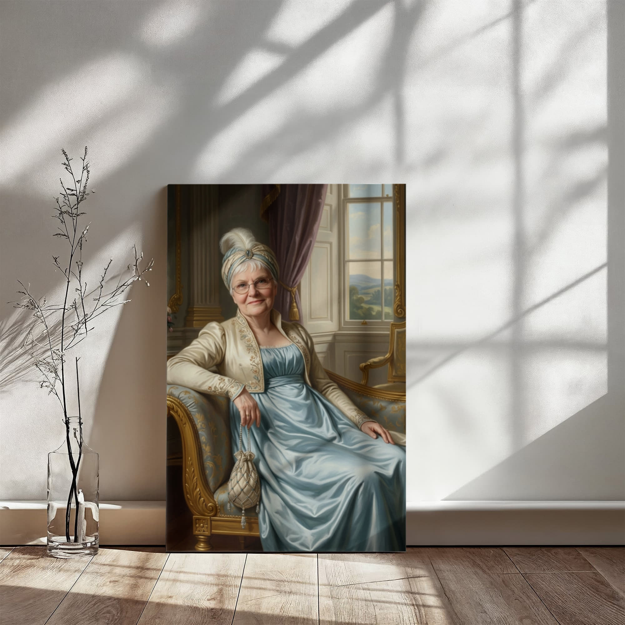 Queen For A Day Regency Era Portrait - Gallery Wrapped Canvas