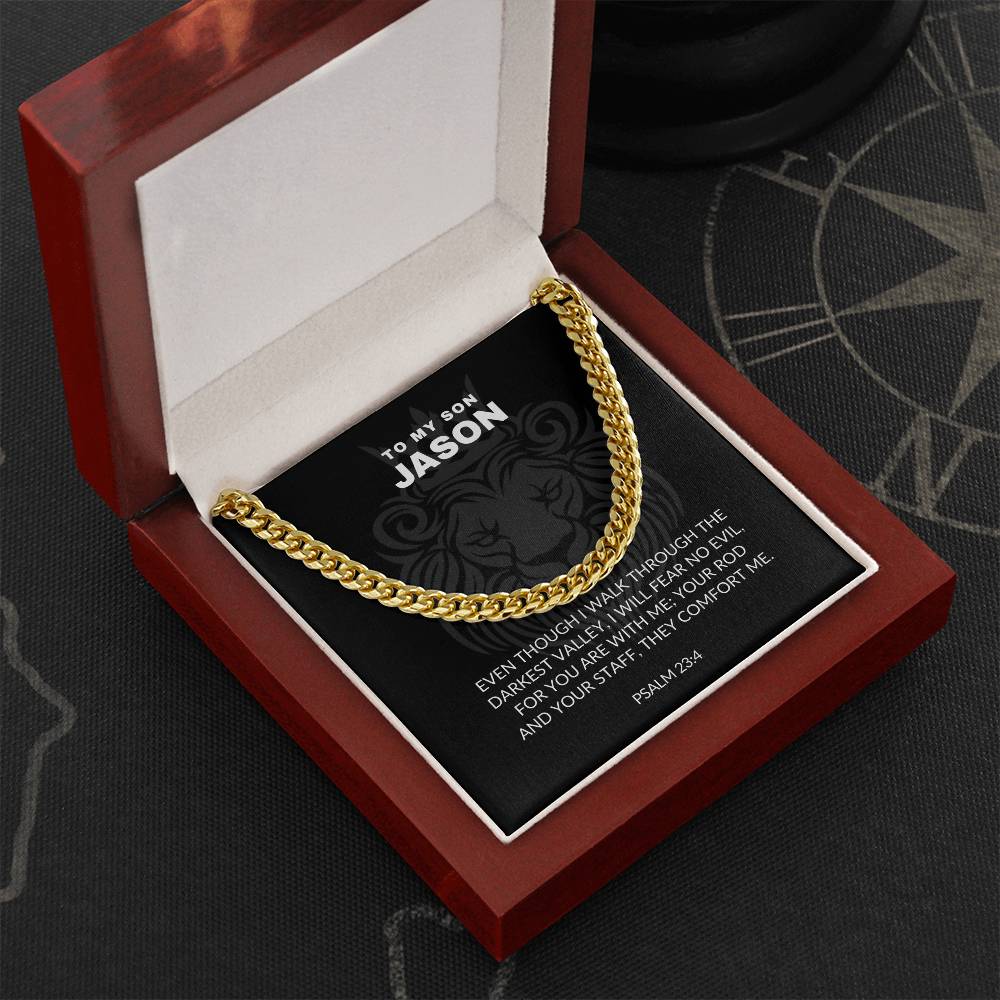 Psalms 23:4 - Cuban Link Chain