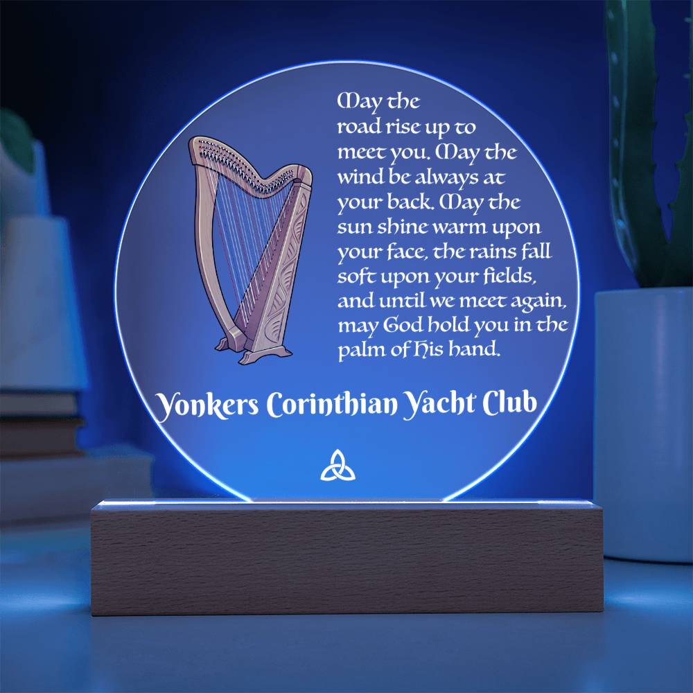 "May the road rise up to meet you. . ." - Acrylic Plaque with customizable text