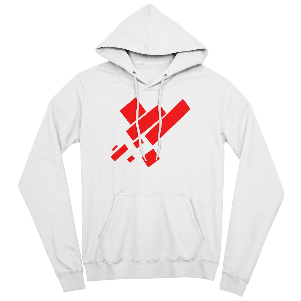 Suprematist Painting: Eight Red Rectangles (1915) on a hoodie