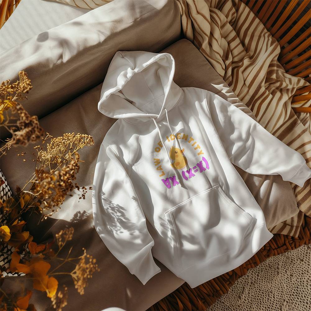 Law of Identity Duckie on a hoodie