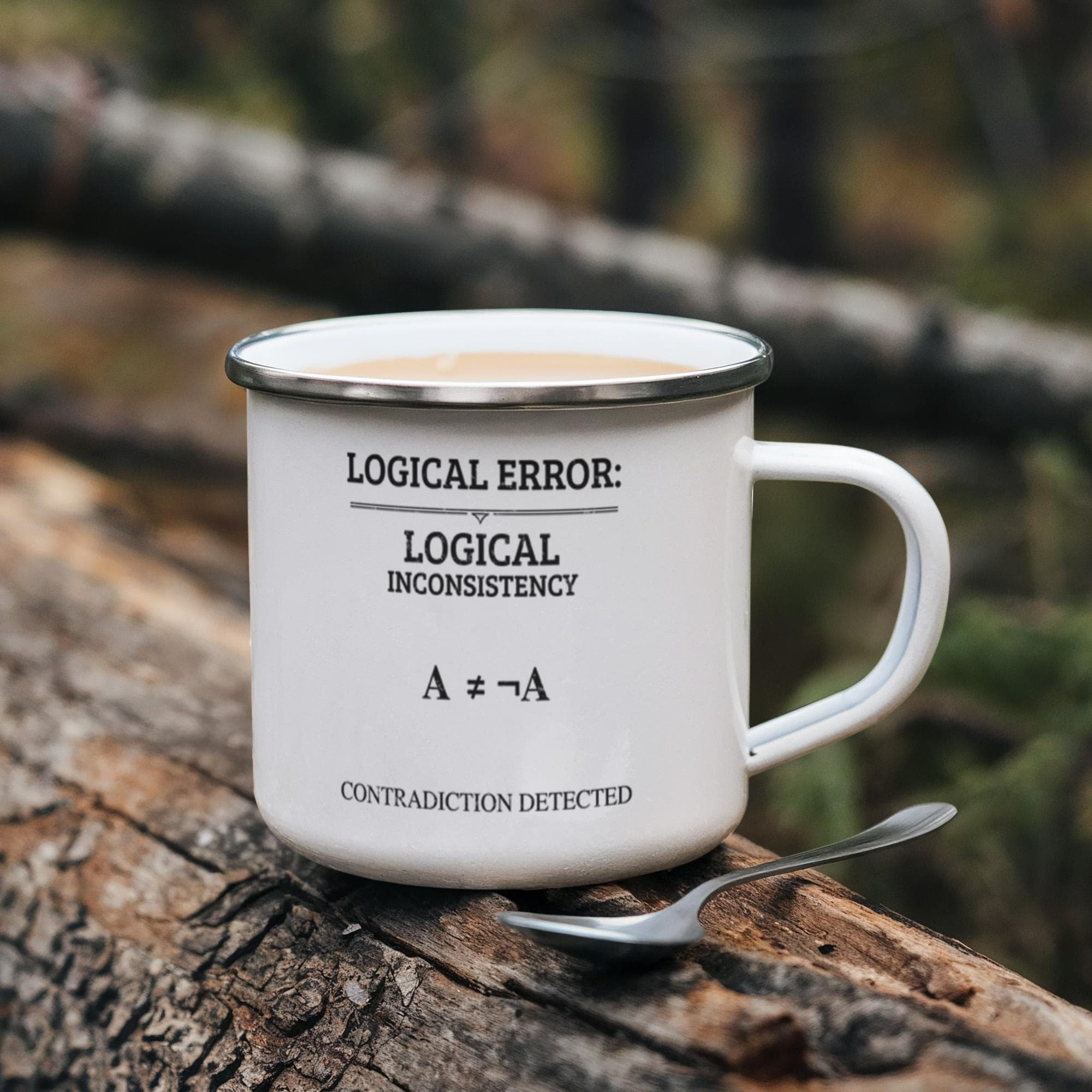 Logical Errors on enamel mugs