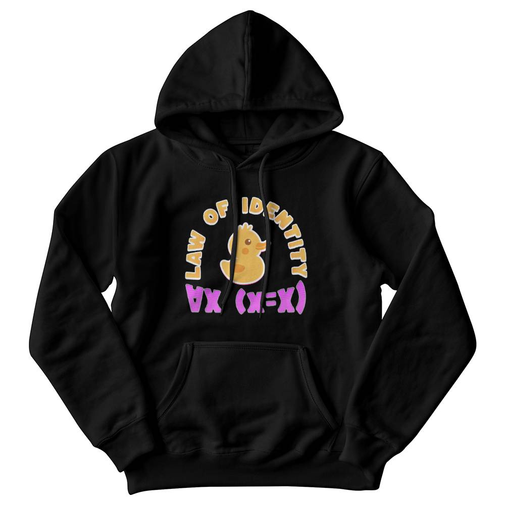 Law of Identity Duckie on a hoodie