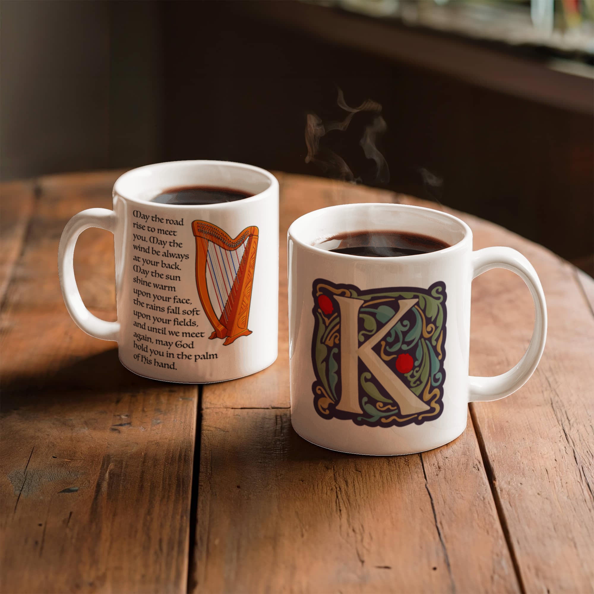 "May the road rise up to meet you. . . " - Mug (right)