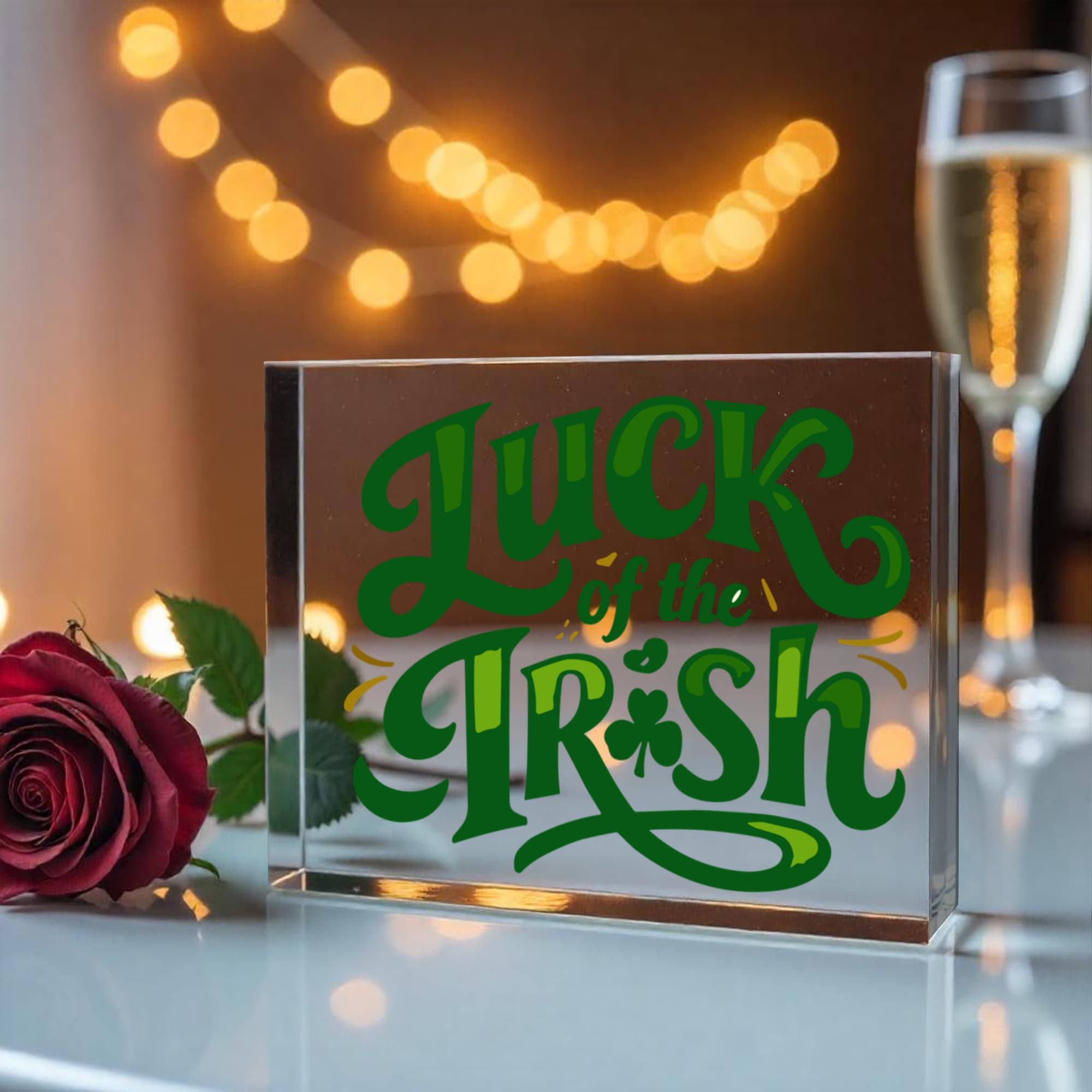 Luck Of The Irish - Printed Acrylic Block