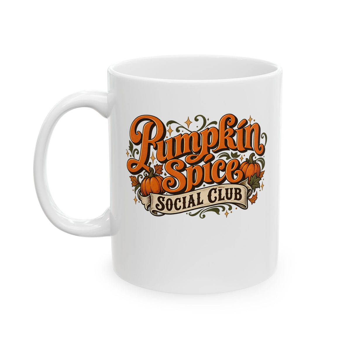 Pumpkin Spice Social Club Mug | Retro Fall Pumpkin Coffee Mug