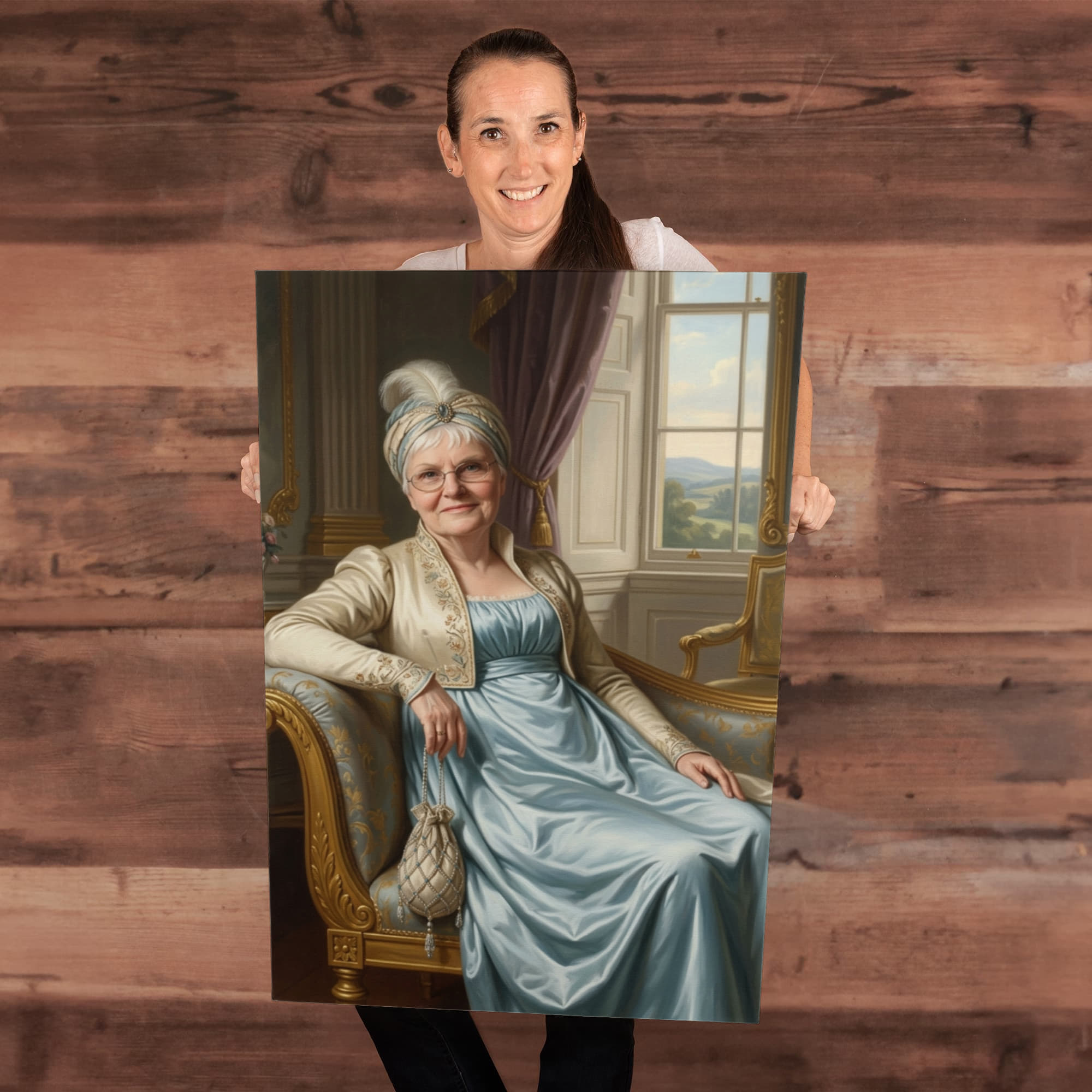 Queen For A Day Regency Era Portrait - Gallery Wrapped Canvas