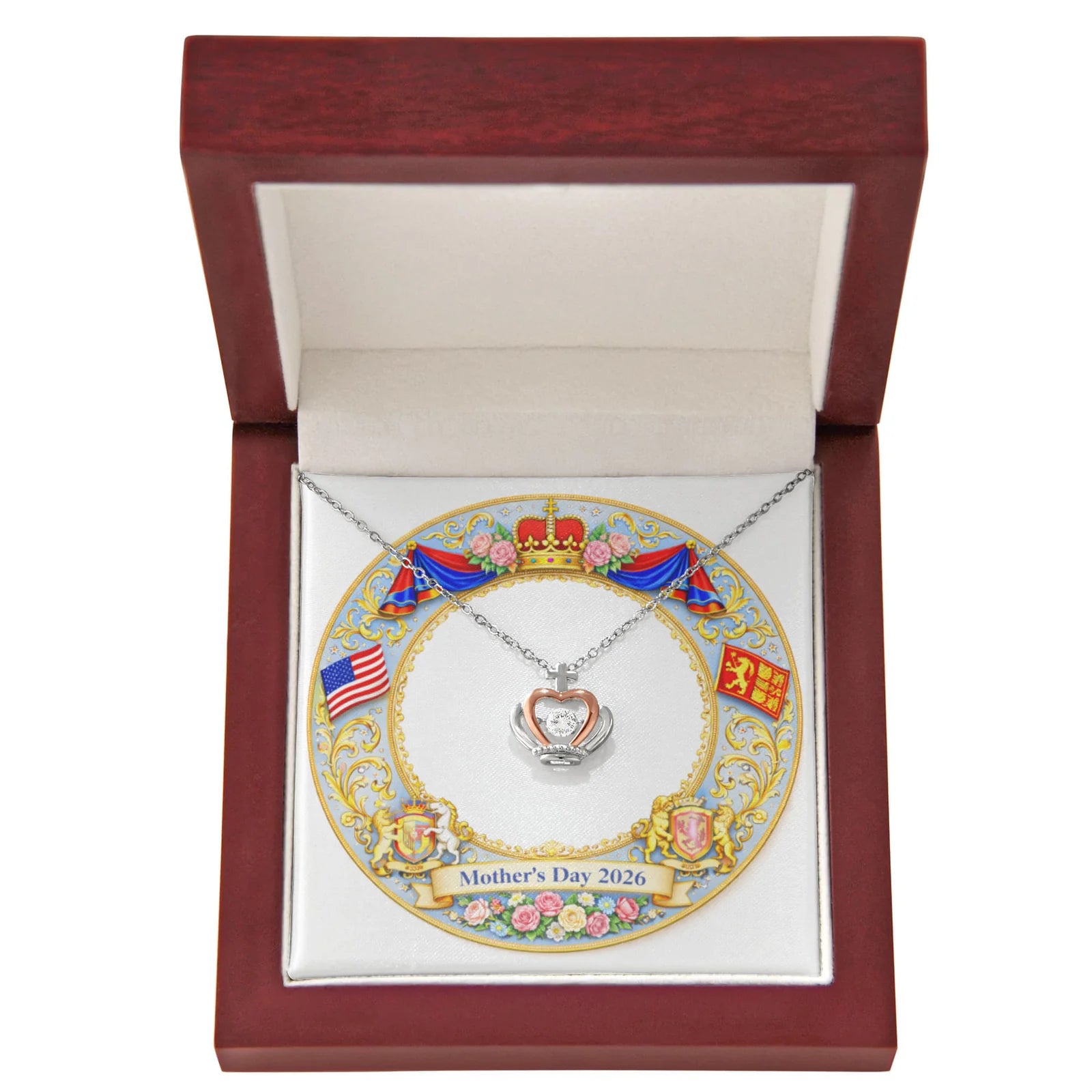 Mother's Day 2026 - Crown Pendant Necklace