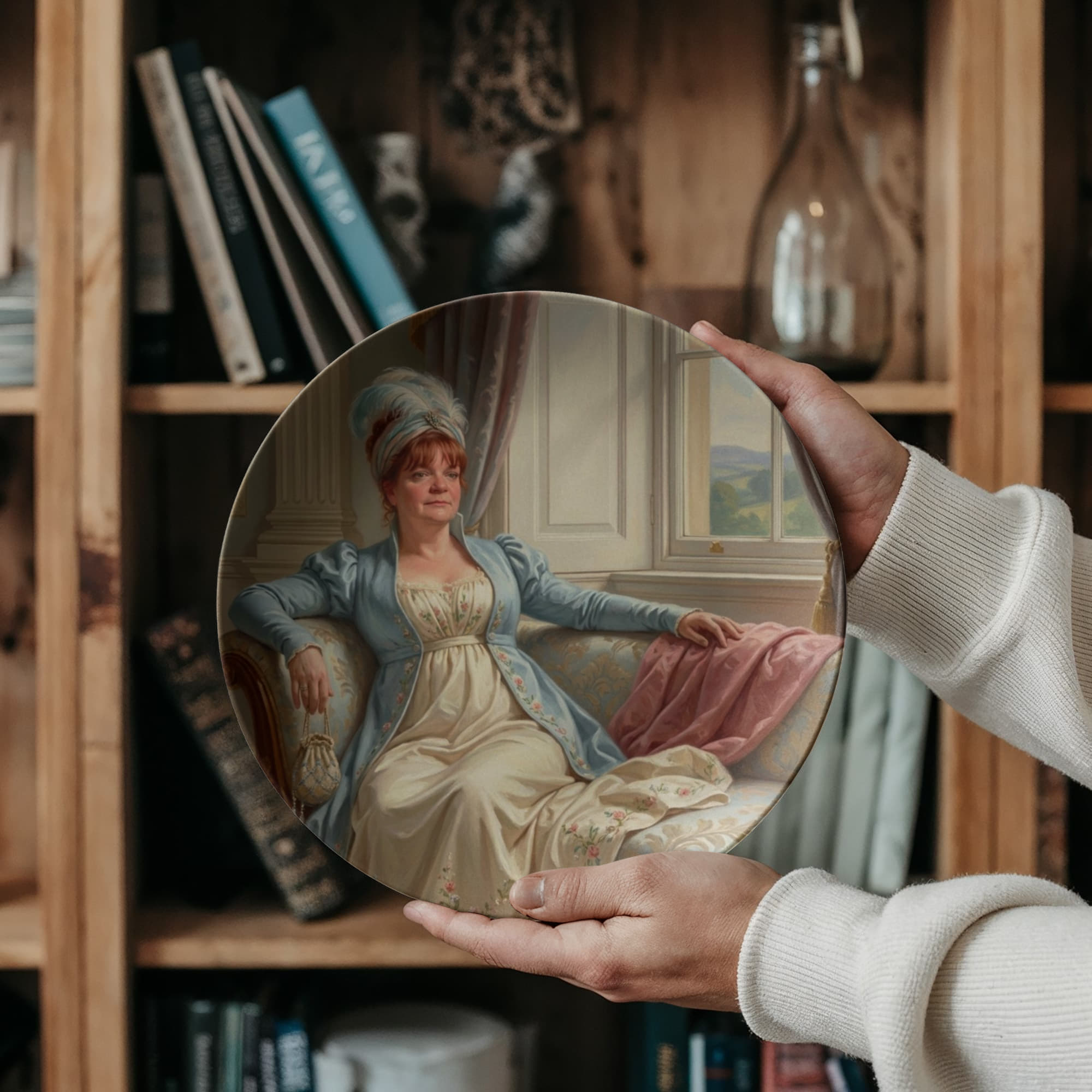 Regency Era Portrait in Ladies' Attire - 10” Plate