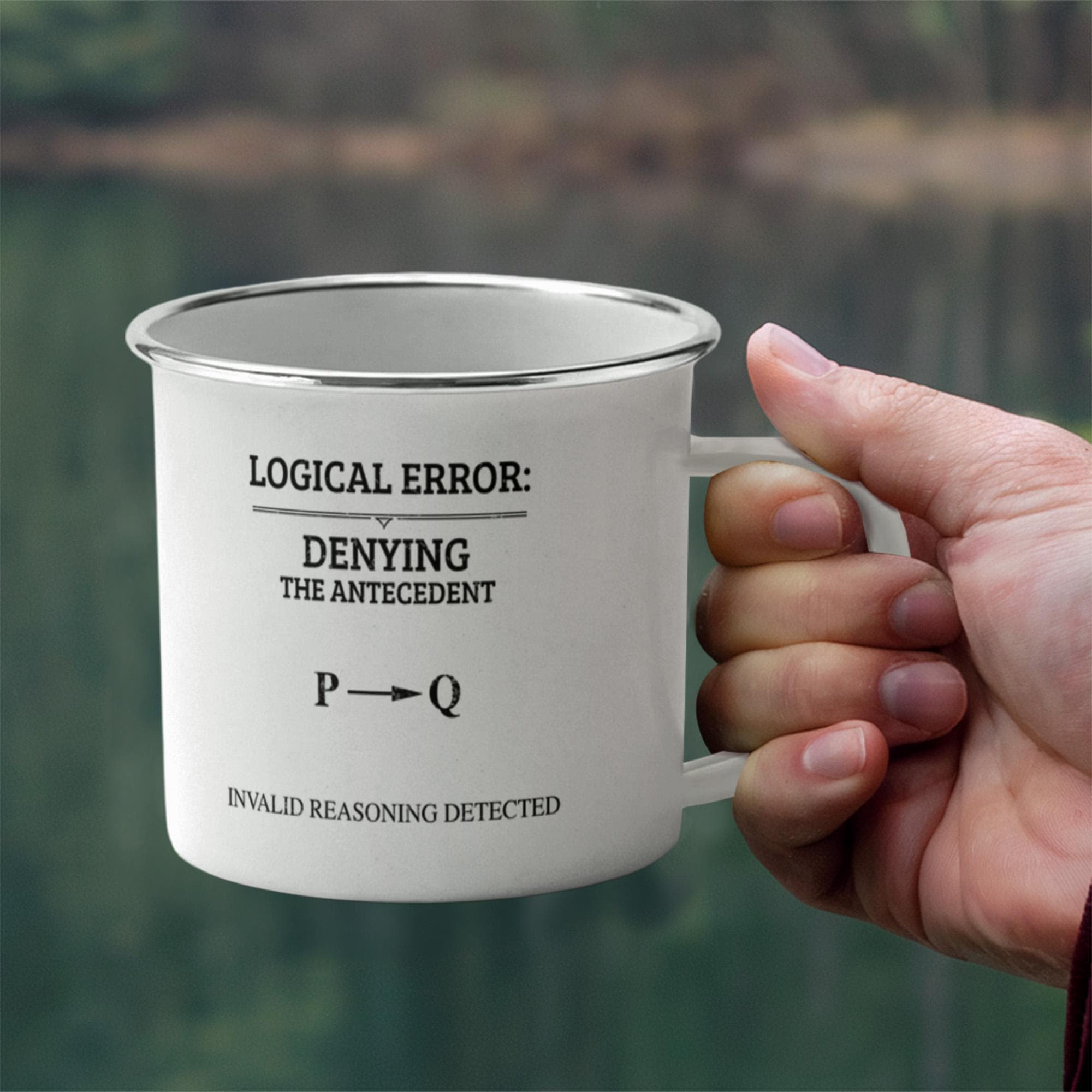 Logical Errors on enamel mugs
