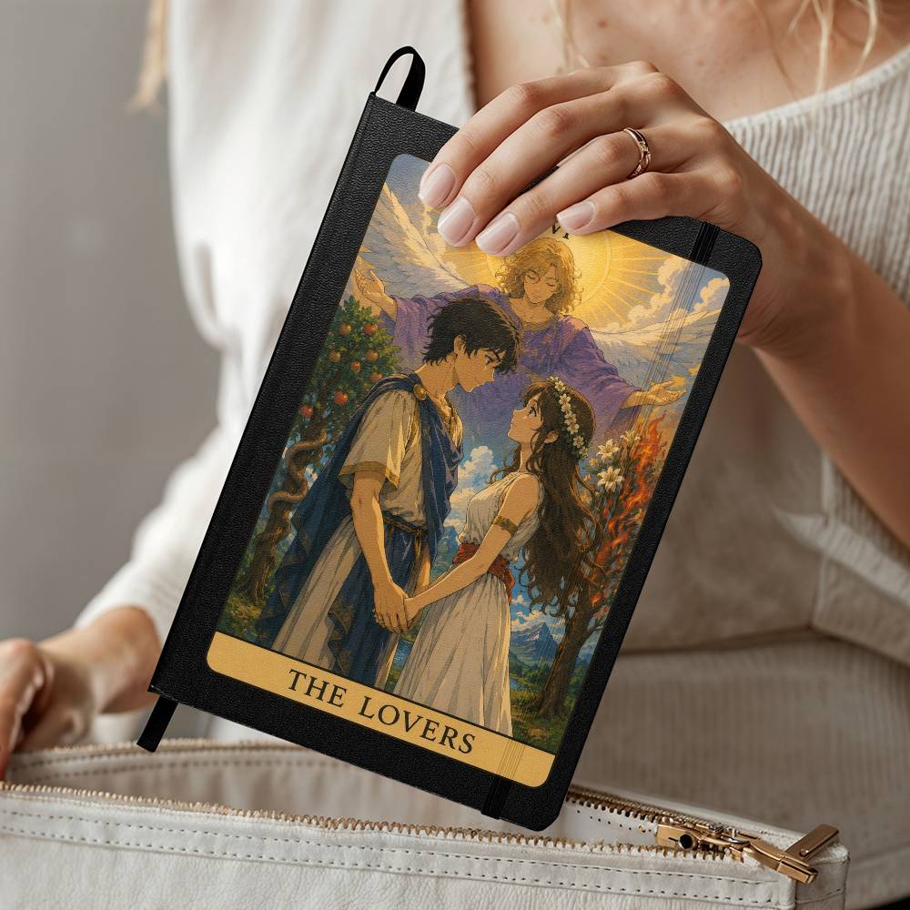 The Lovers Tarot Journal – Hardcover Lined Notebook for Love, Reflection & Soulful Connection