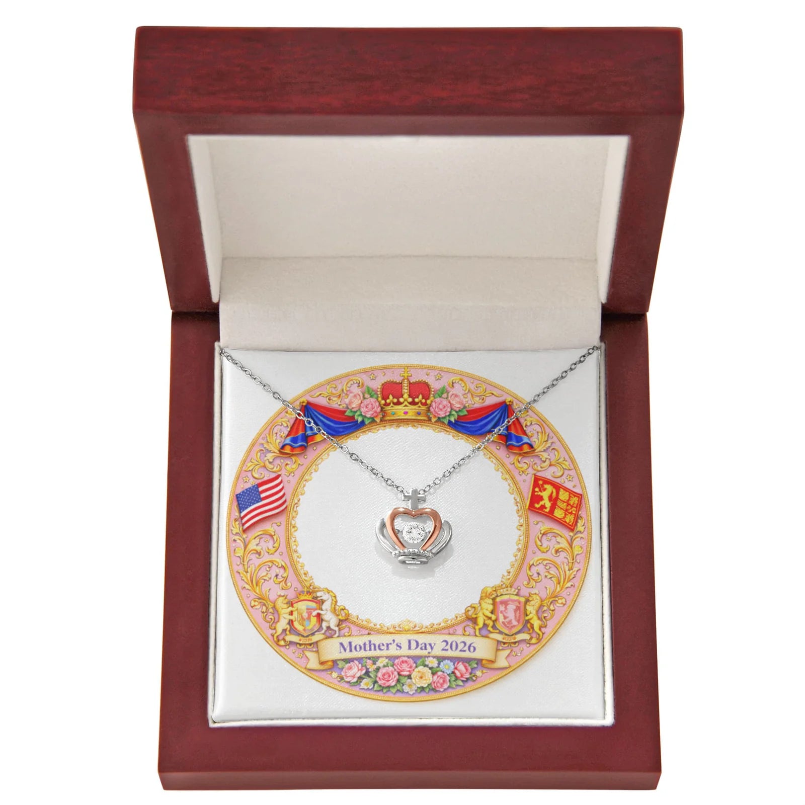 Mother's Day 2026 - Crown Pendant Necklace