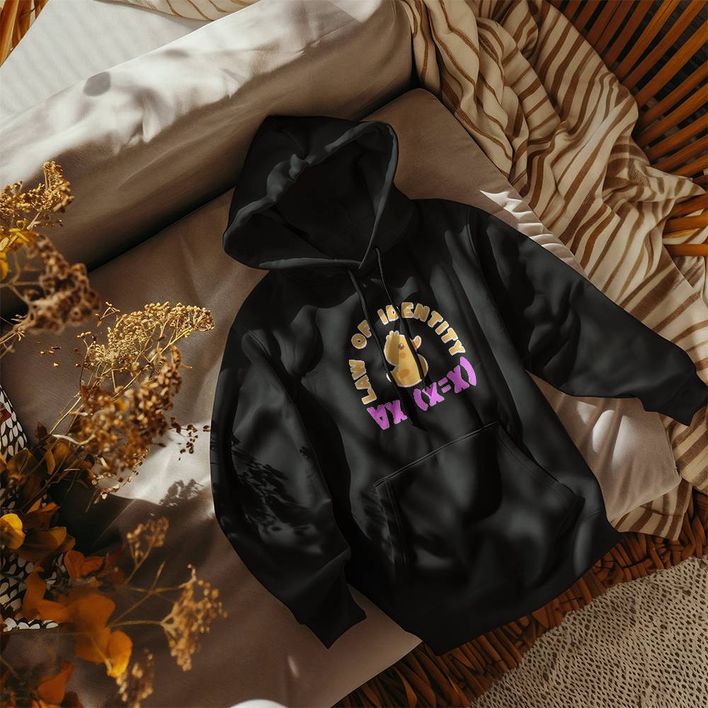 Law of Identity Duckie on a hoodie