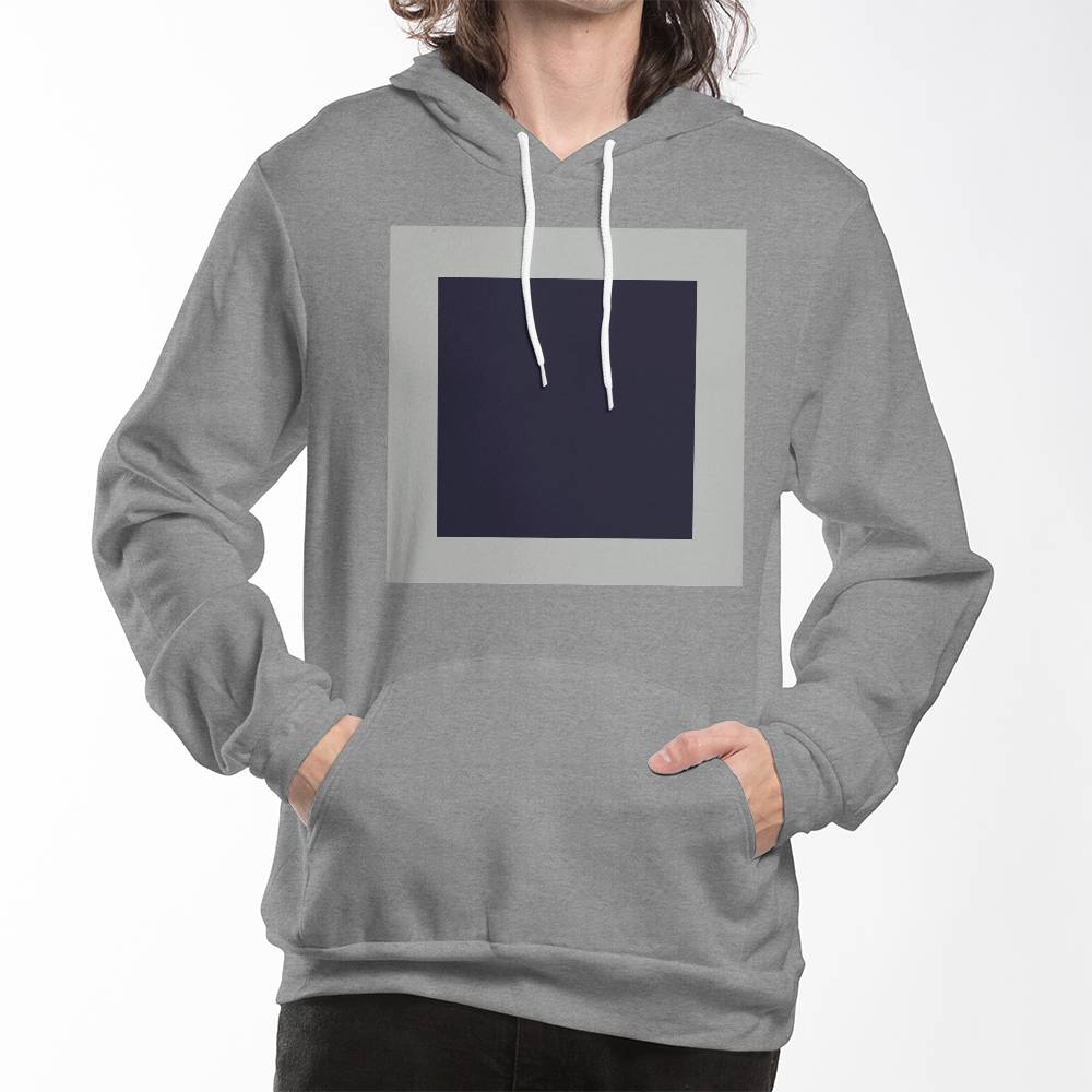 Black Suprematic Square (1915) on a hoodie