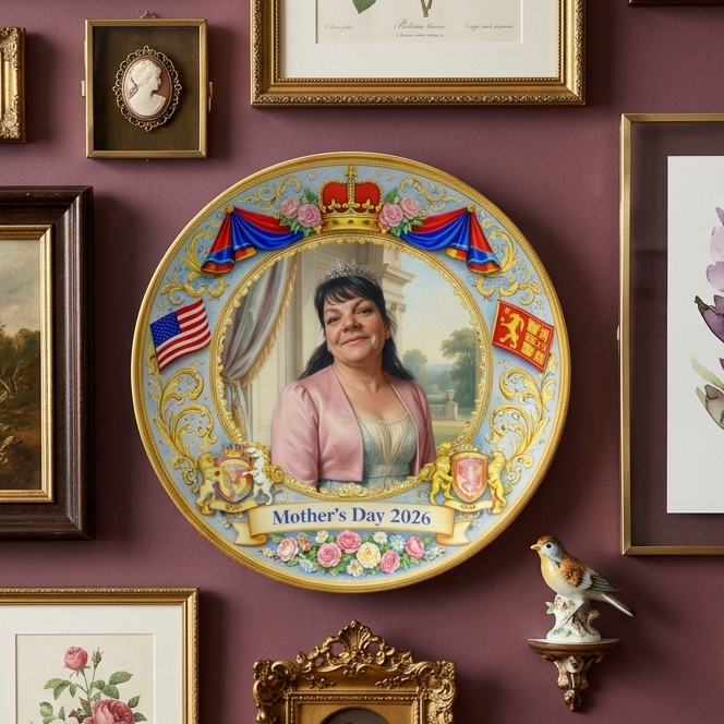 Queen For A Day Regency Era Portrait - 10” Plate