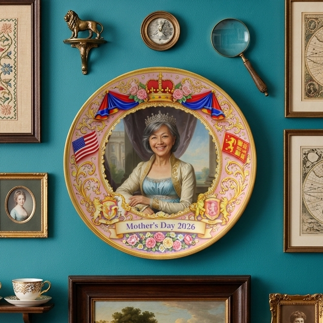 Queen For A Day Regency Era Portrait - 10” Plate