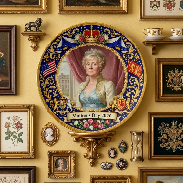 Queen For A Day Regency Era Portrait - 10” Plate