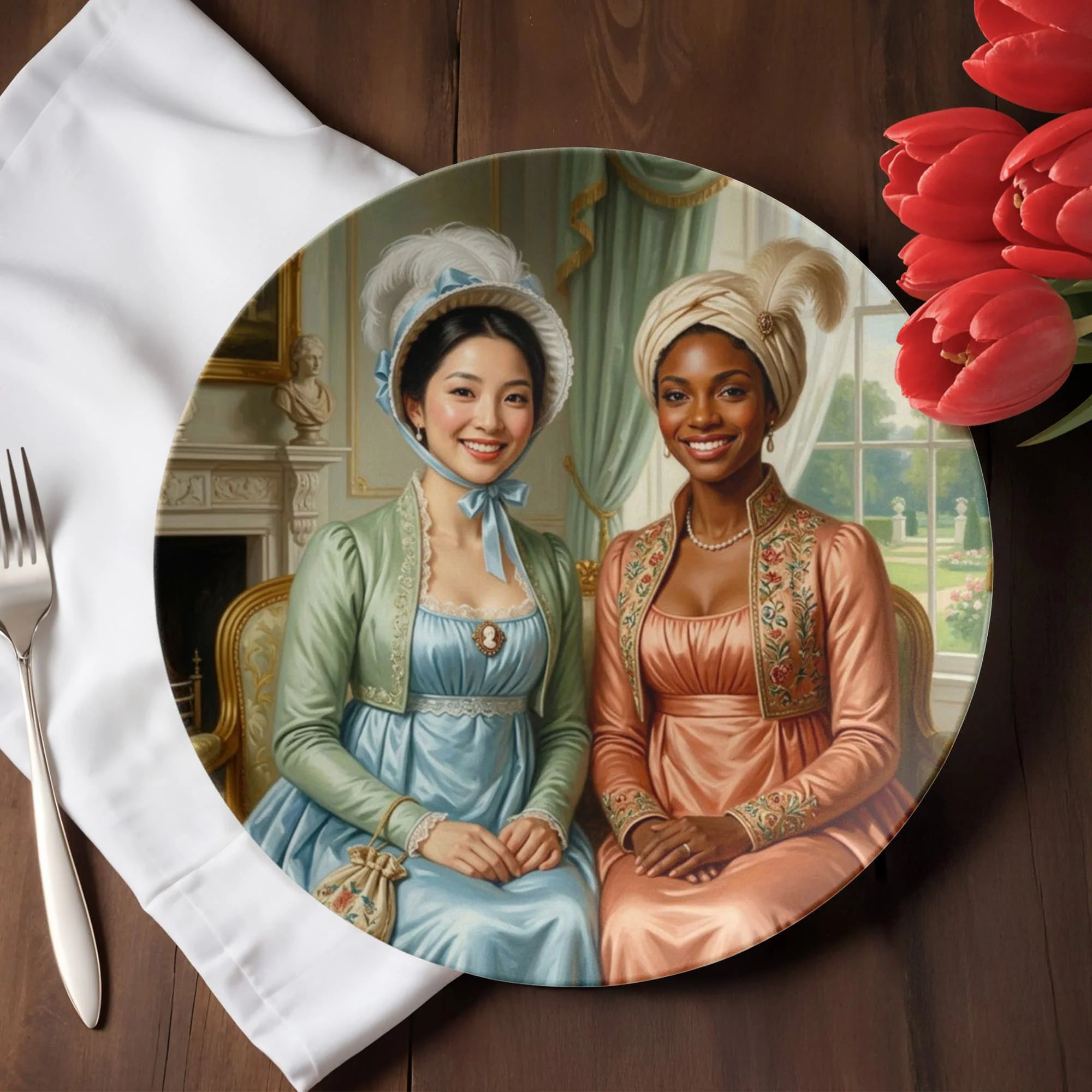 Regency Era Group Portrait - 10” Plate