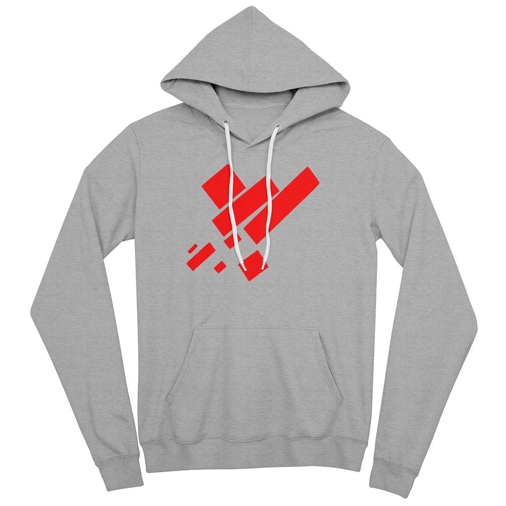 Suprematist Painting: Eight Red Rectangles (1915) on a hoodie