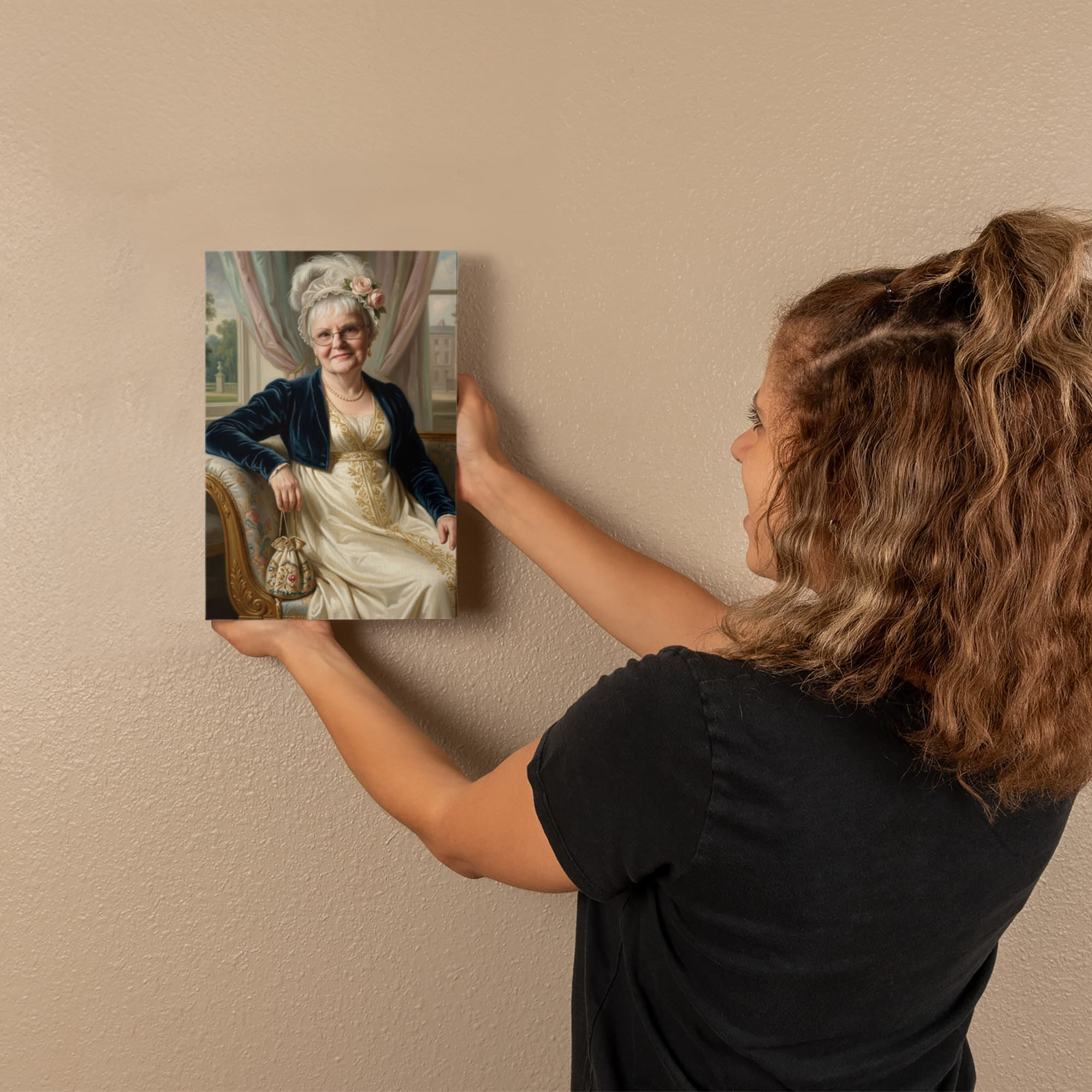 Queen For A Day Regency Era Portrait - Gallery Wrapped Canvas