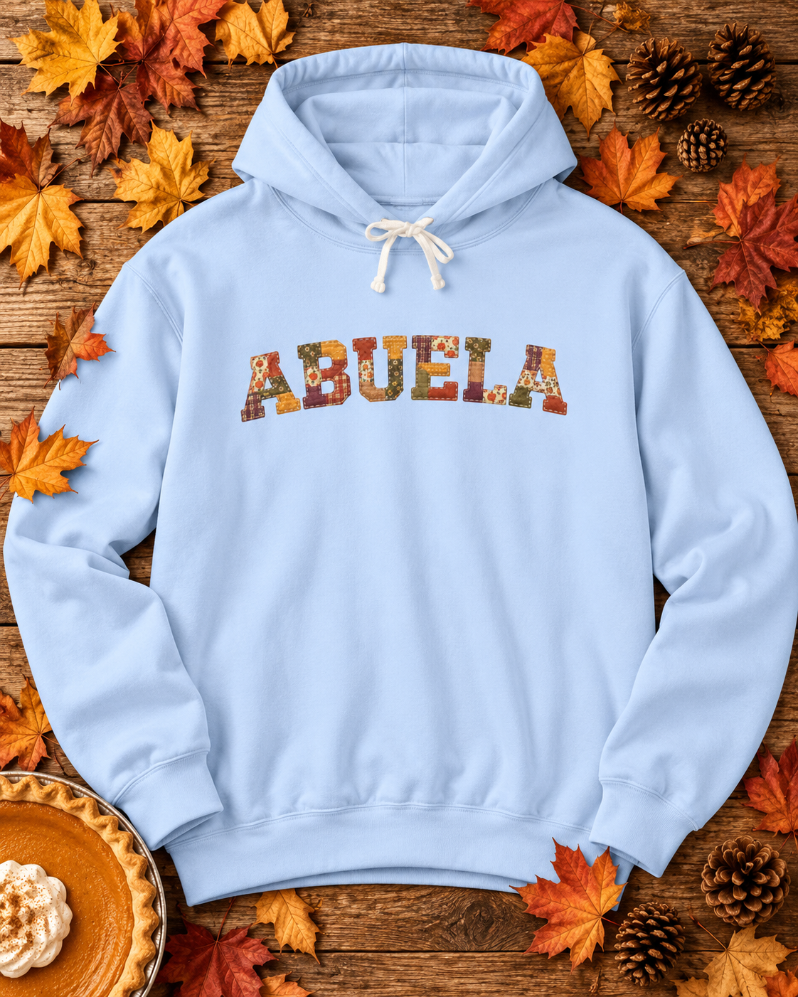 Personalized Abuela Hoodie | Oma, Nonna, Yaya & More | Patchwork Sweatshirt