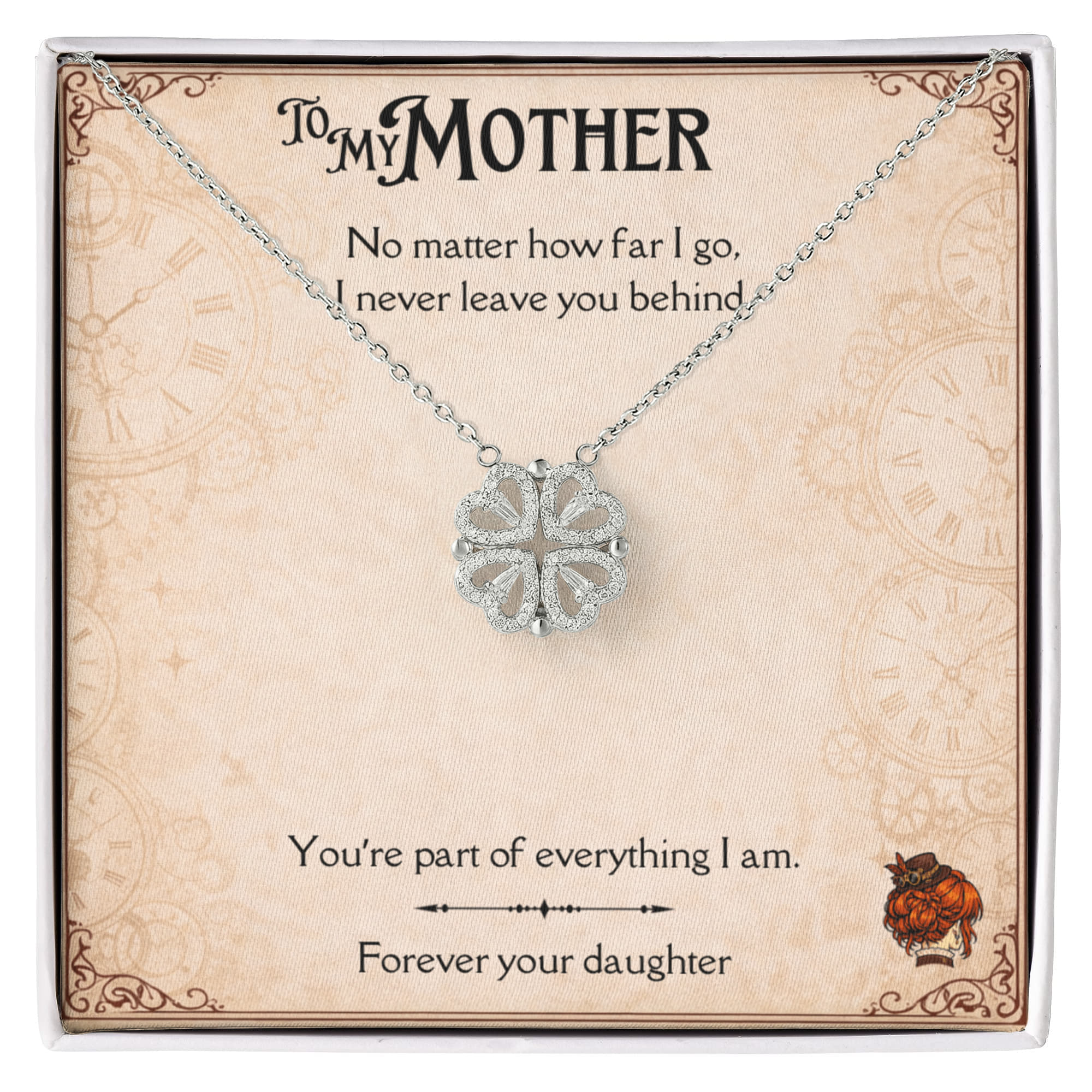 No matter how far I go, I never leave you behind. — The Magnetic Hearts Necklace