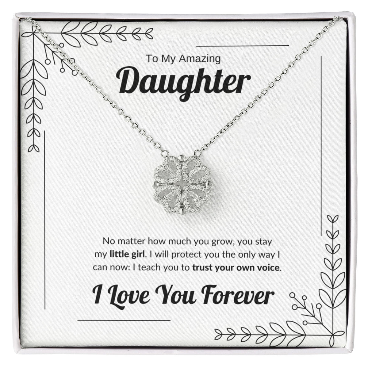 Always My Little Girl | Magnetic Hearts Necklace for Daughter