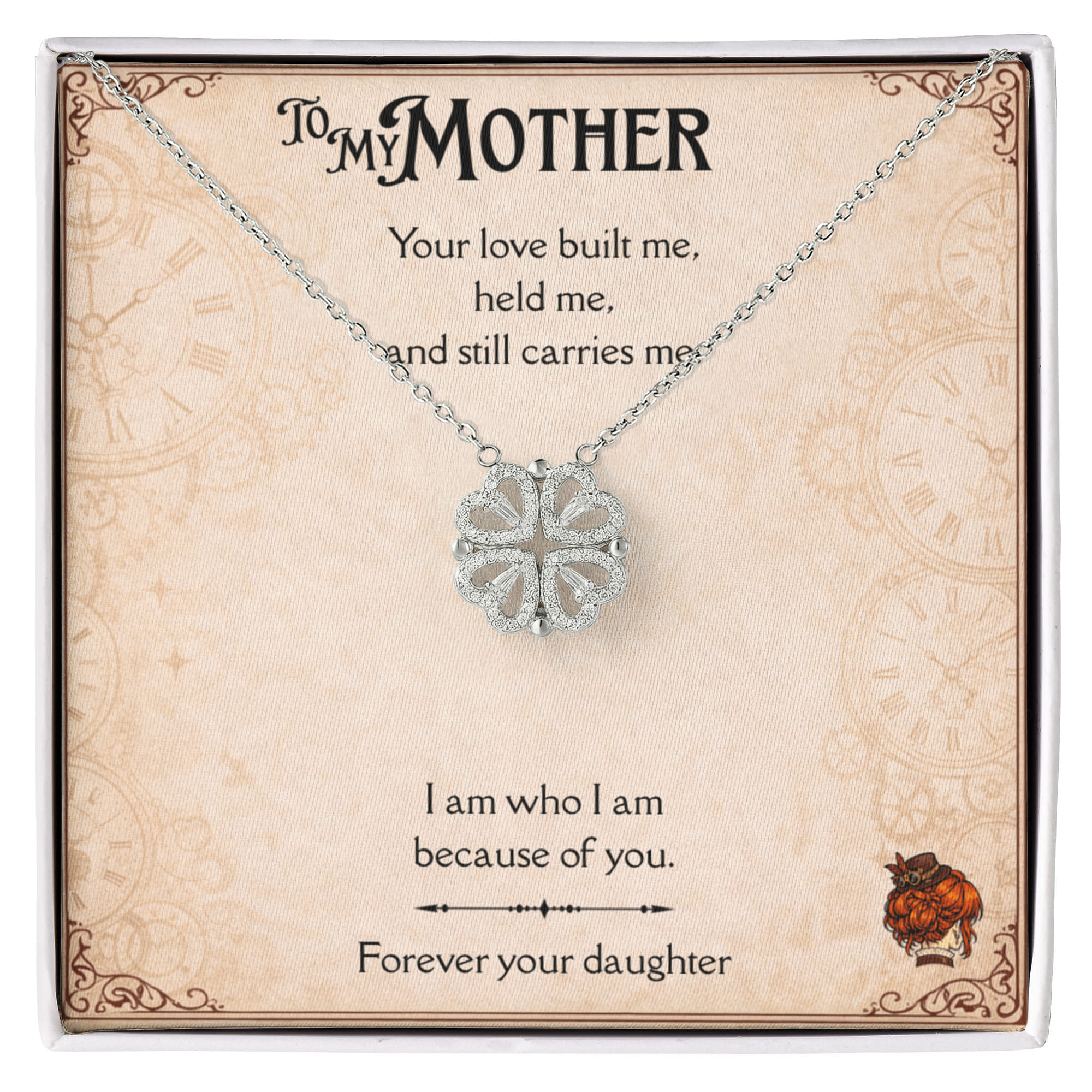 Your love built me, held me, and still carries me. — The Magnetic Hearts Necklace