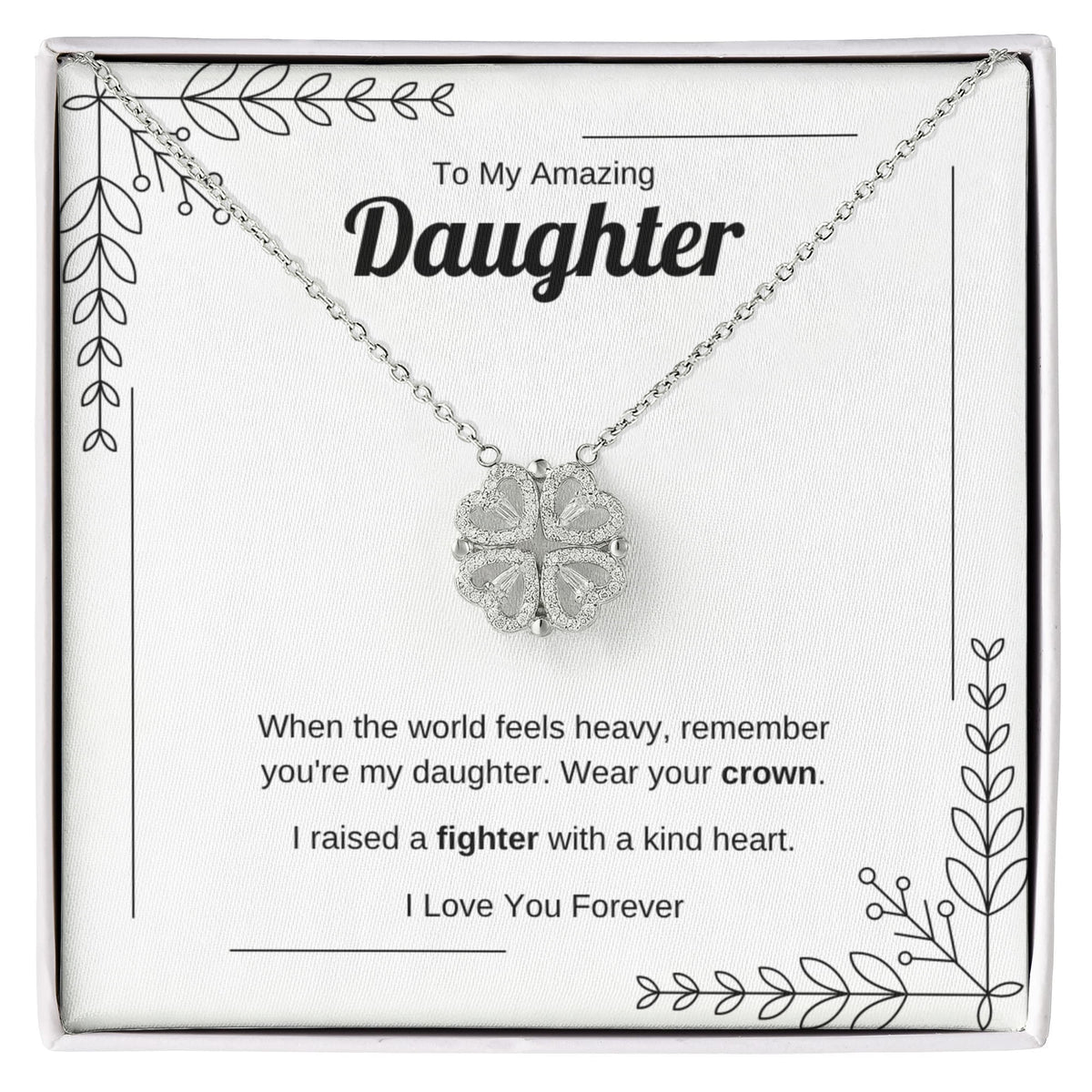 Wear Your Crown | Magnetic Hearts Necklace for Daughter
