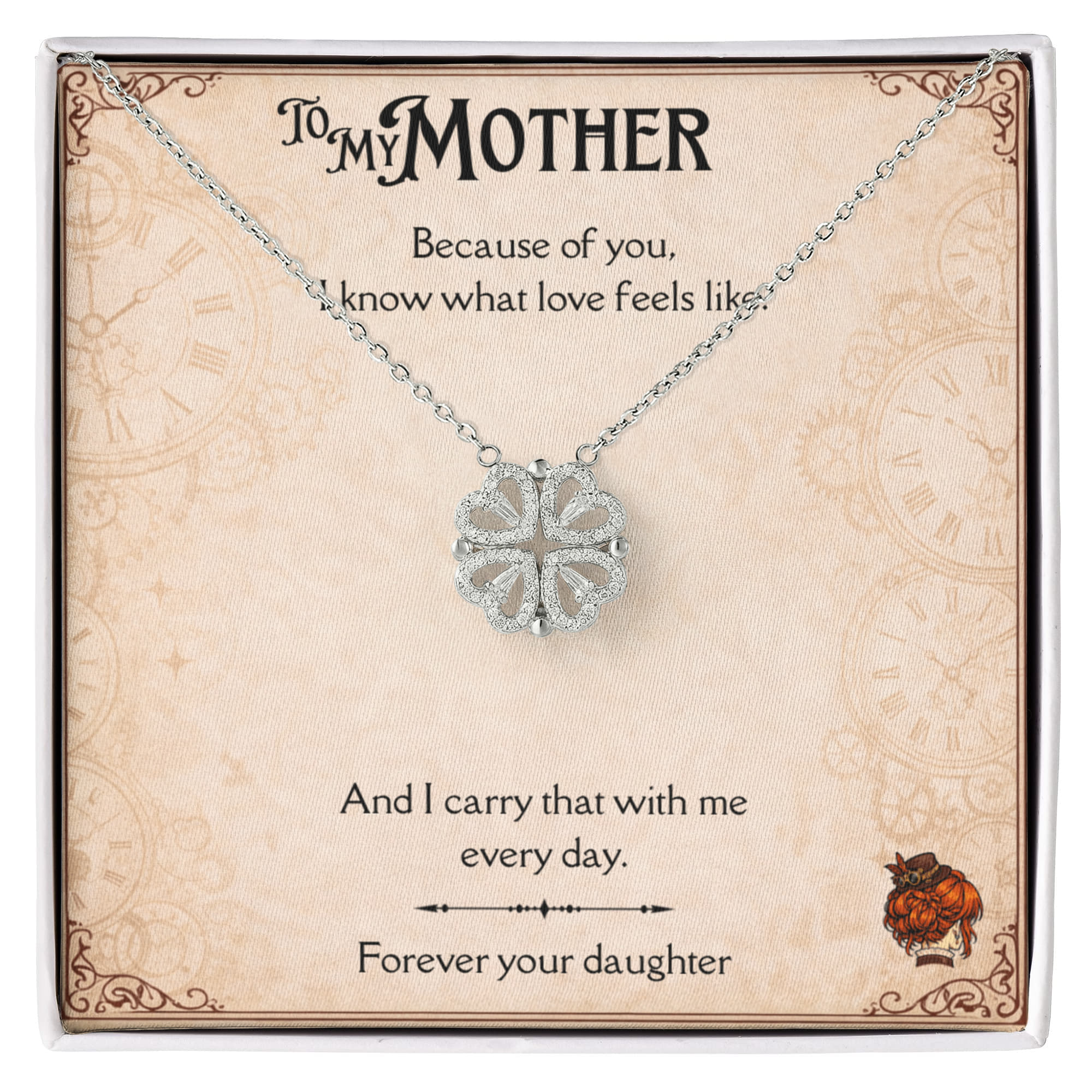 Because of you, I know what love feels like. — The Magnetic Hearts Necklace