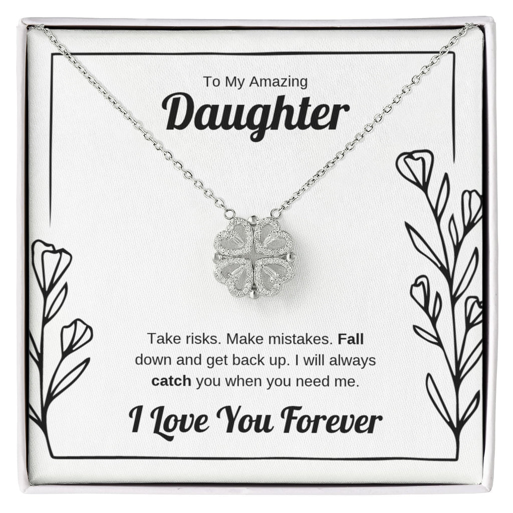 I Will Catch You | Magnetic Hearts Necklace for Daughter