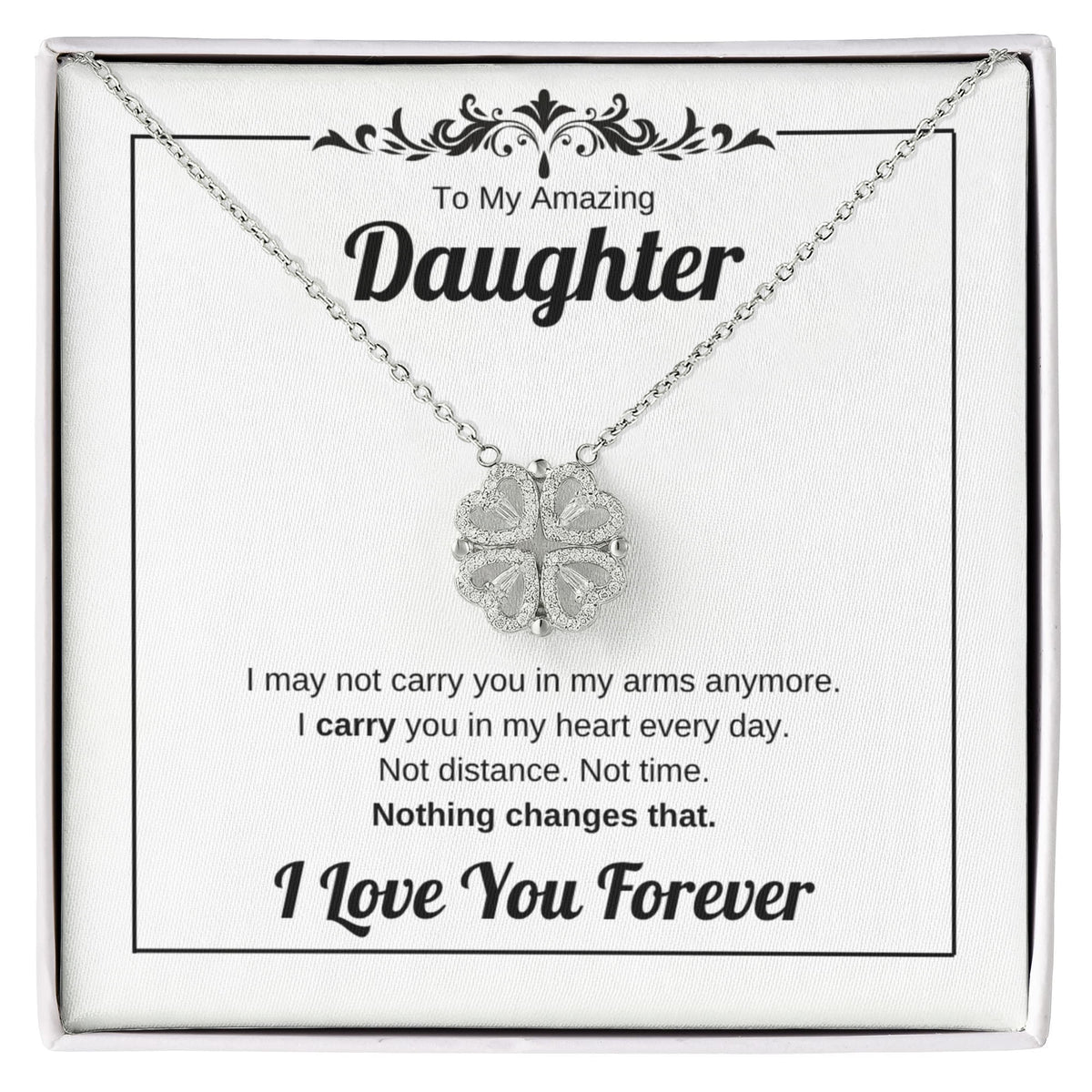 Carry You In My Heart | Magnetic Hearts Necklace for Daughter