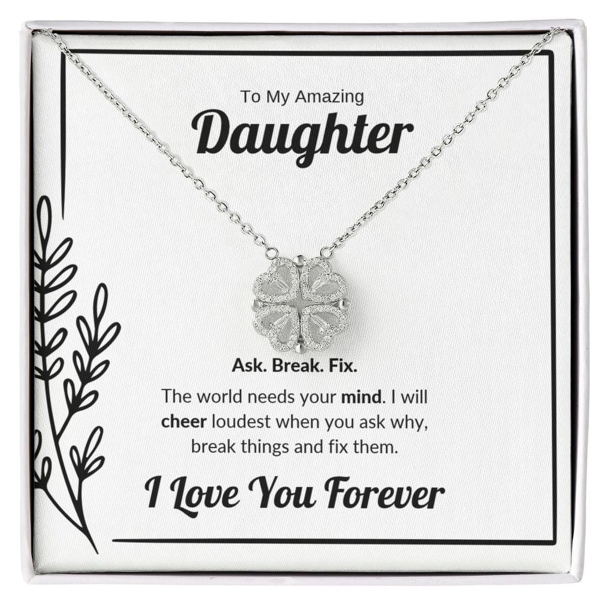 Ask Break Fix | Magnetic Hearts Necklace for Daughter