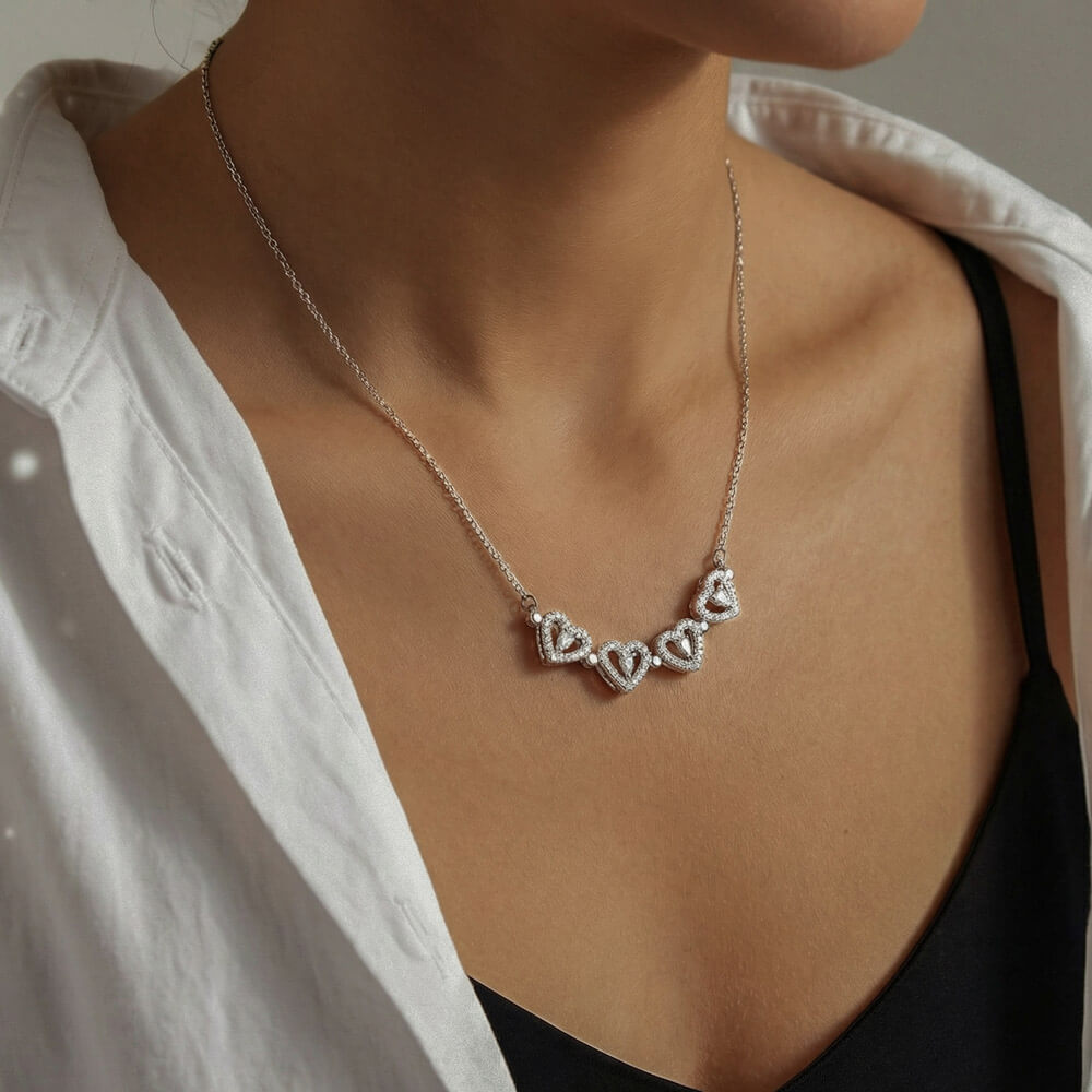I Can Promise You Will Be Ready | Magnetic Hearts Necklace for Daughter
