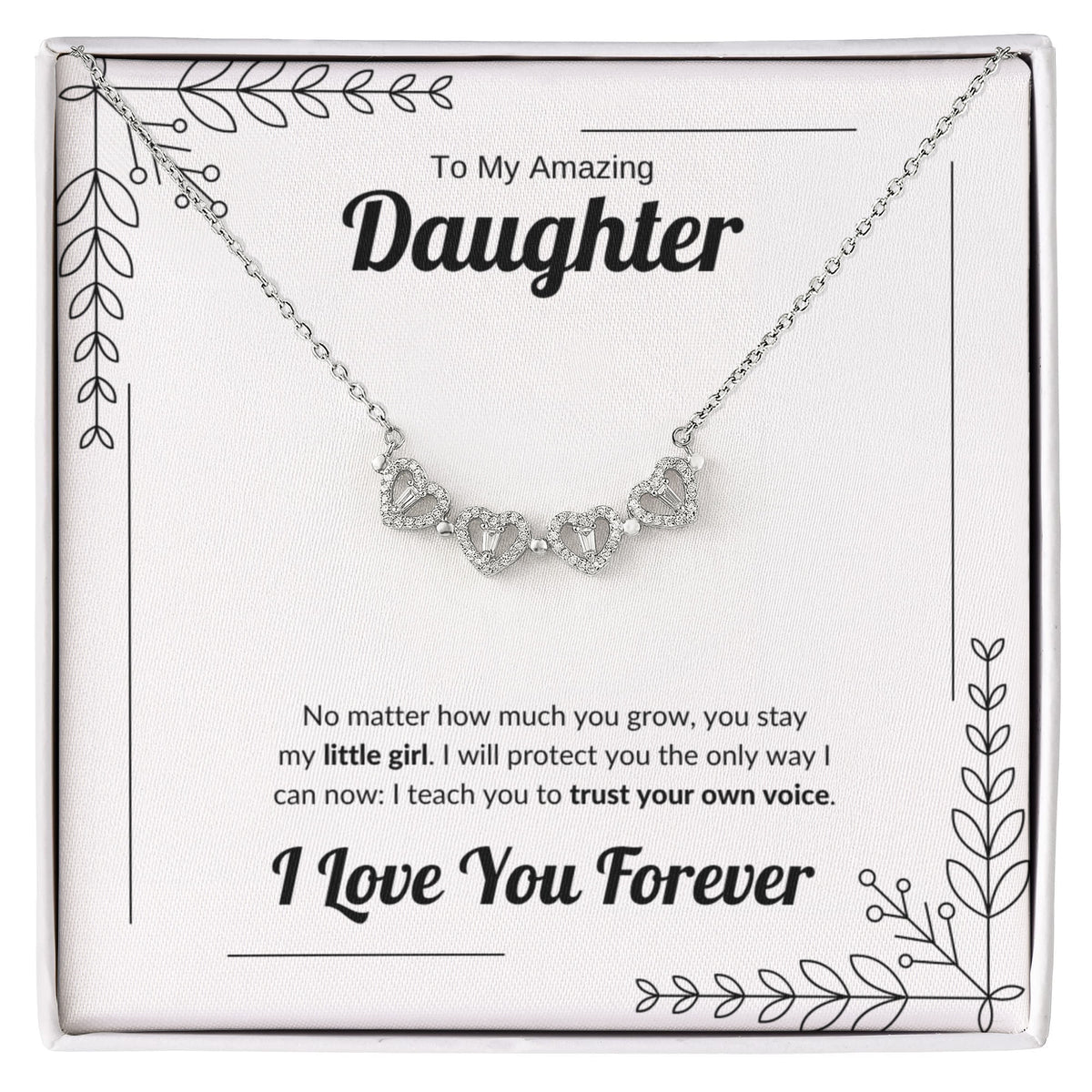 Always My Little Girl | Magnetic Hearts Necklace for Daughter