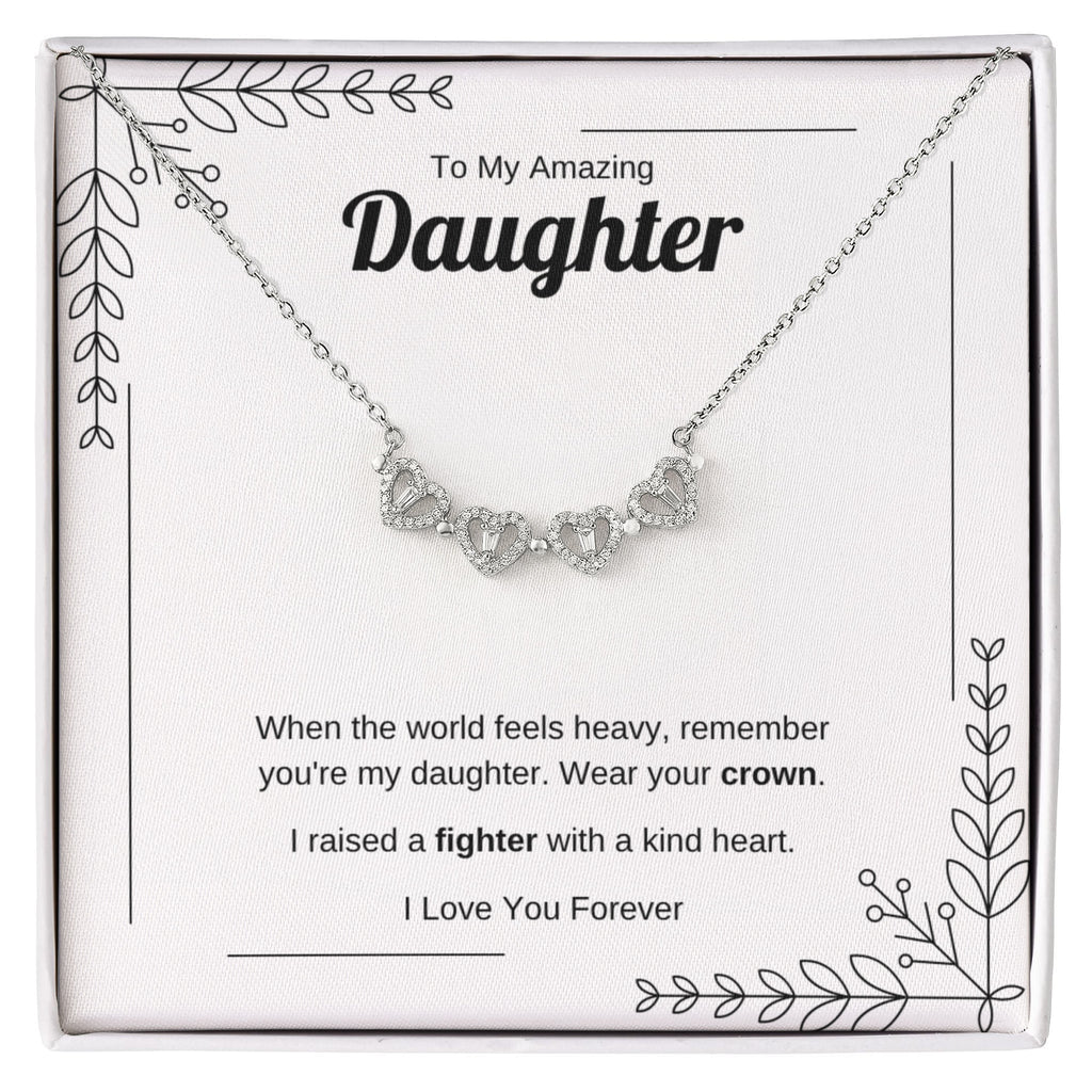 Wear Your Crown | Magnetic Hearts Necklace for Daughter