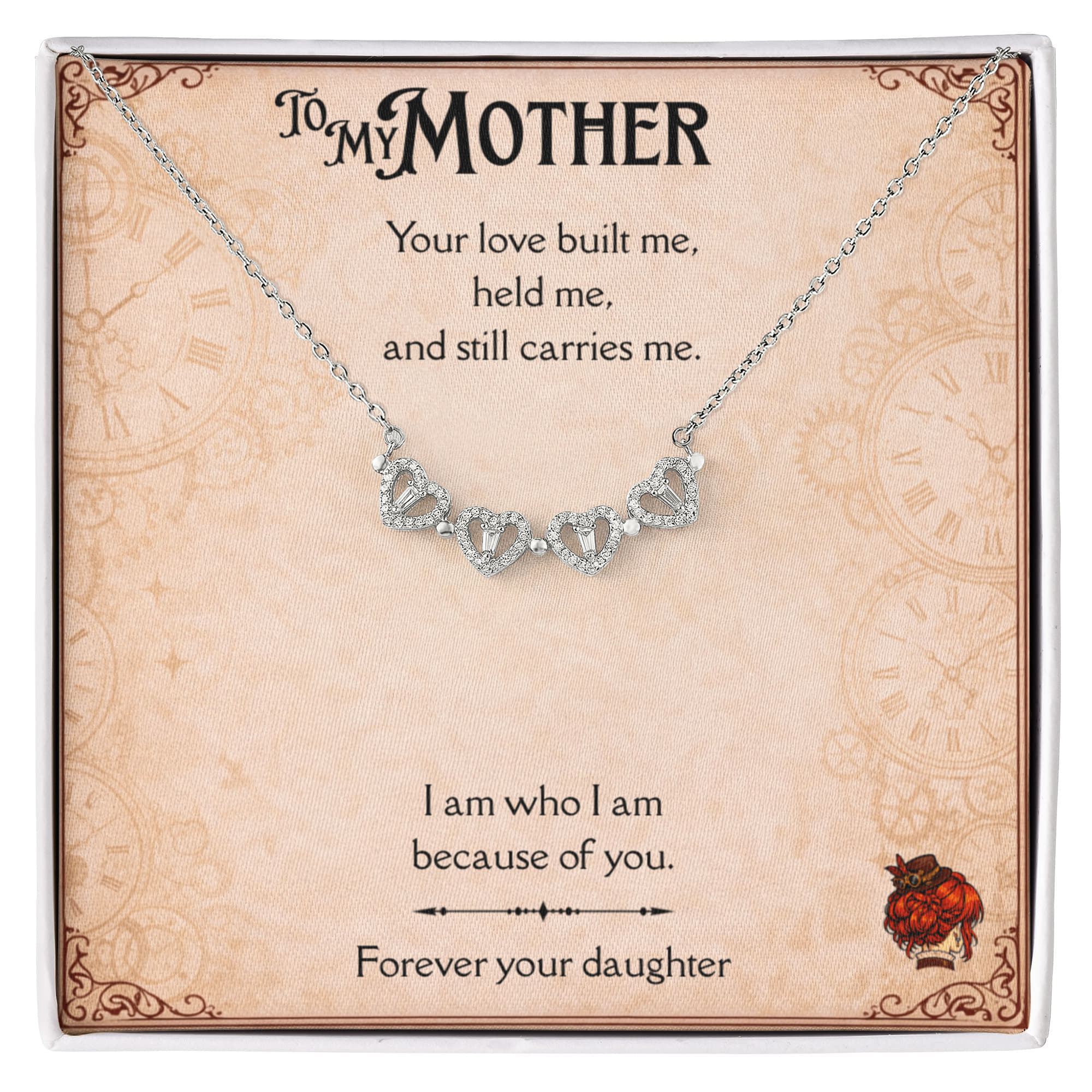 Your love built me, held me, and still carries me. — The Magnetic Hearts Necklace