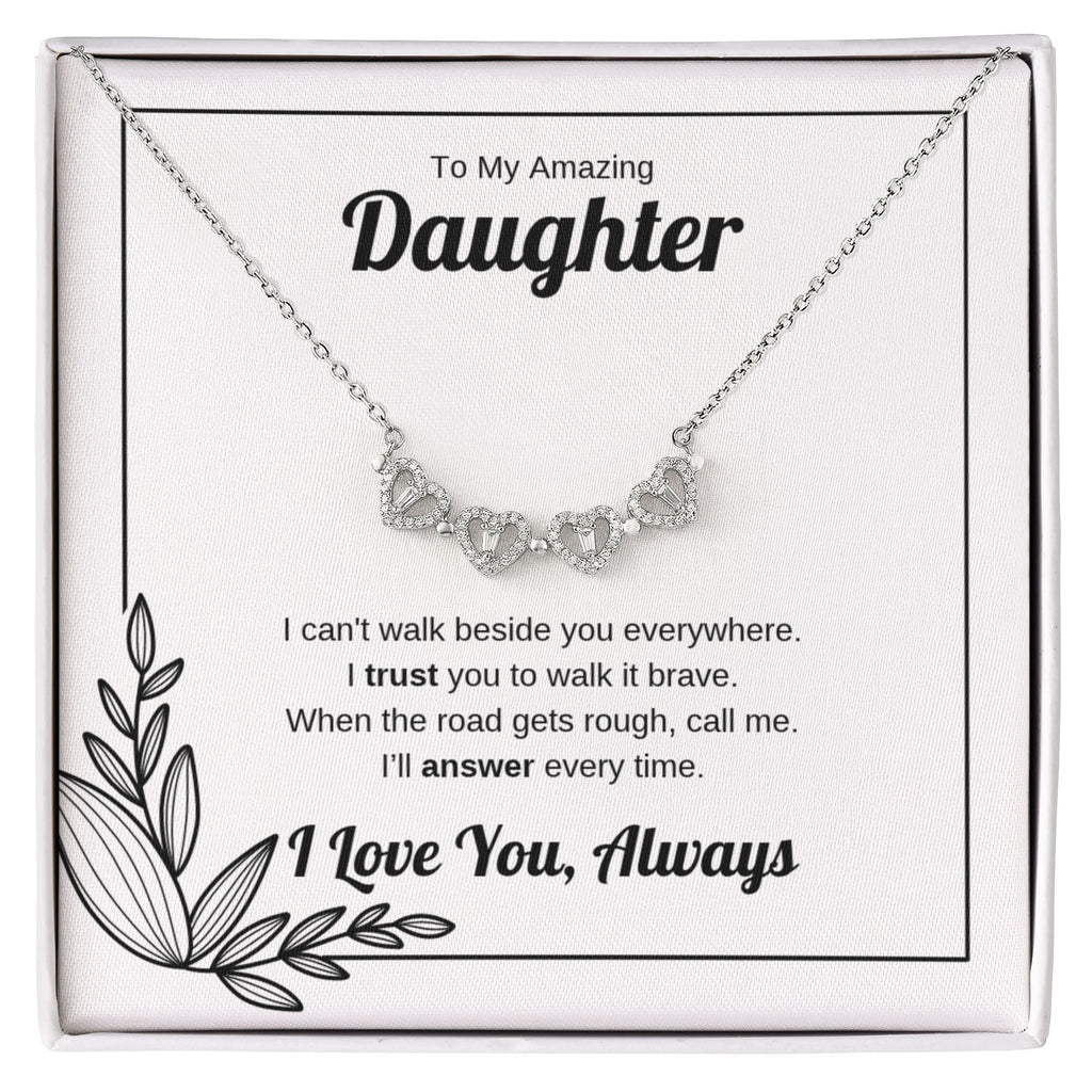 Walk It Brave | Magnetic Hearts Necklace for Daughter