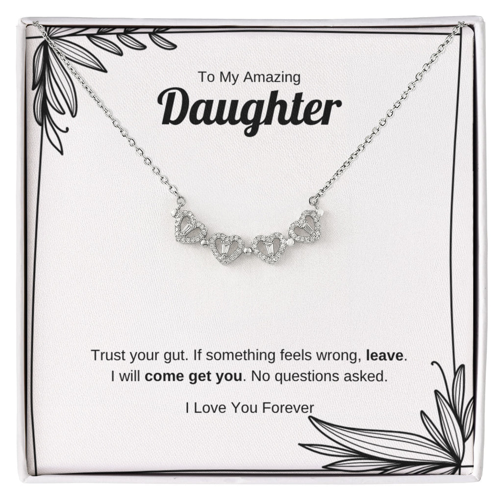 Trust Your Gut | Magnetic Hearts Necklace for Daughter