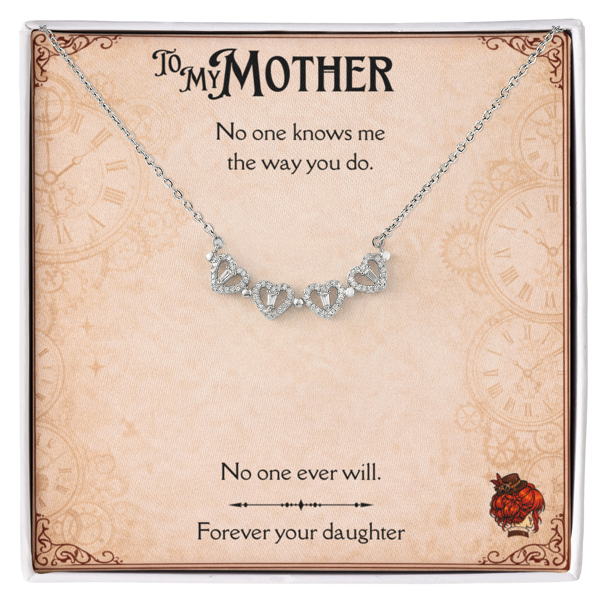 No one knows me the way you do. — The Magnetic Hearts Necklace