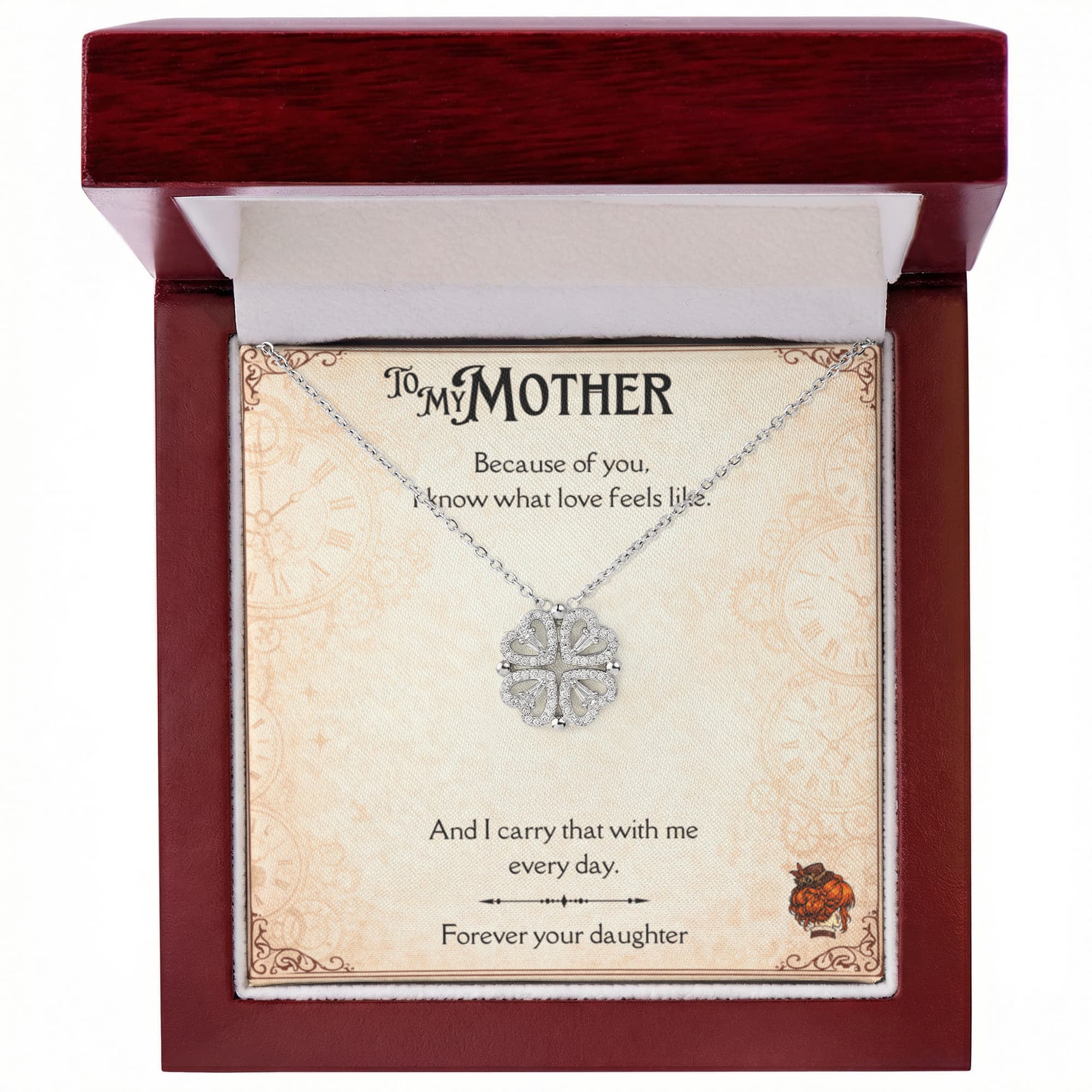 Because of you, I know what love feels like. — The Magnetic Hearts Necklace