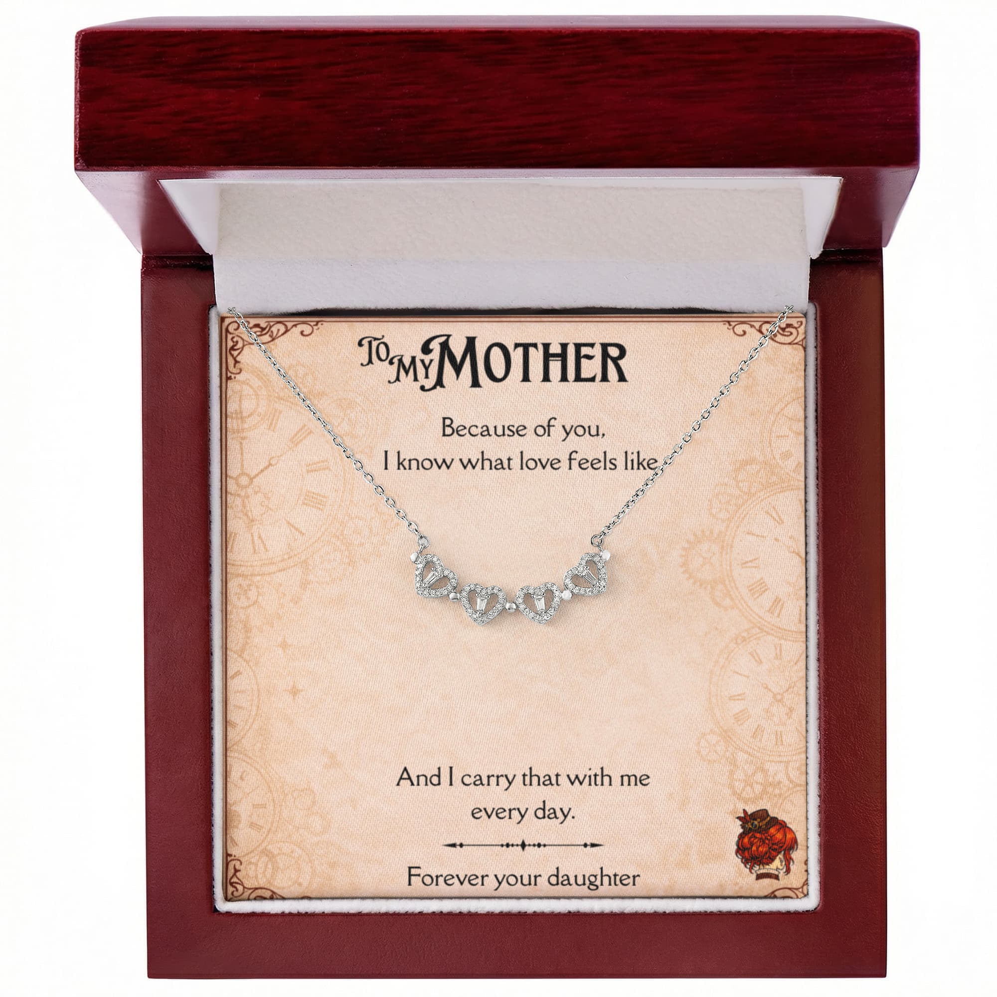 Because of you, I know what love feels like. — The Magnetic Hearts Necklace